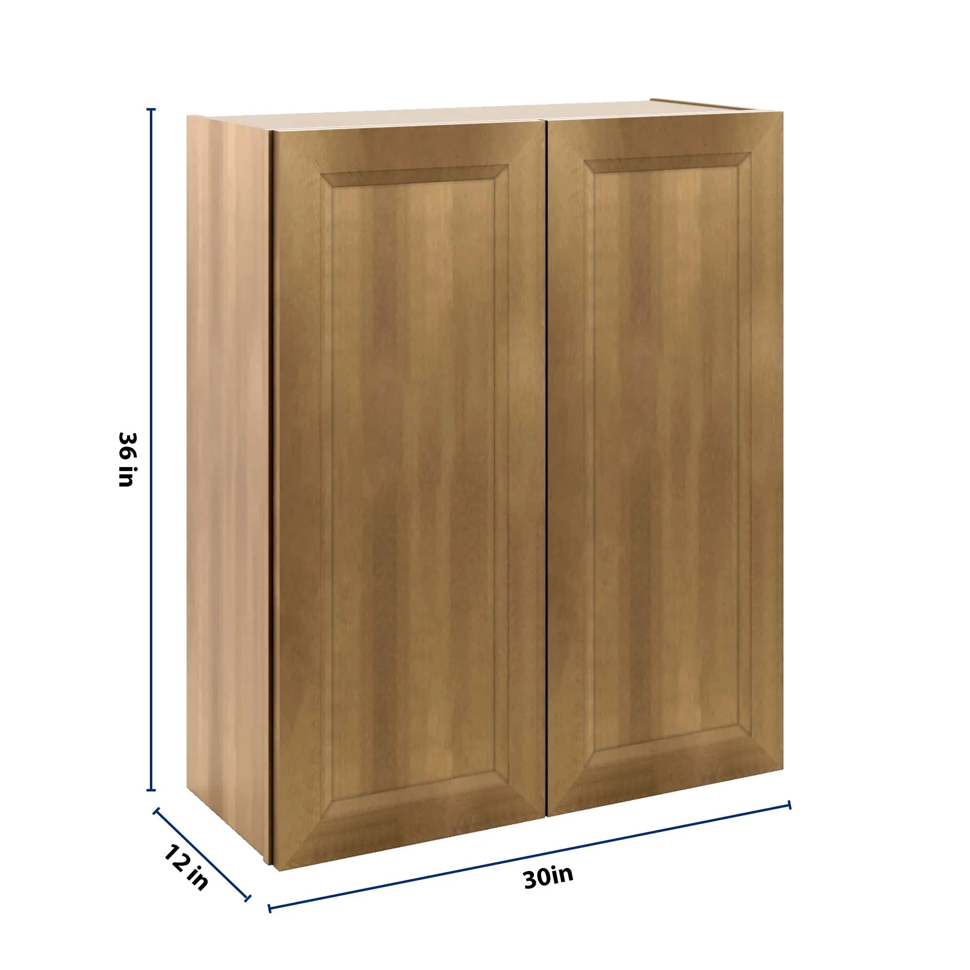 J&K Butterscotch B8 Double Door Wall Cabinet - 30" W x 36" H