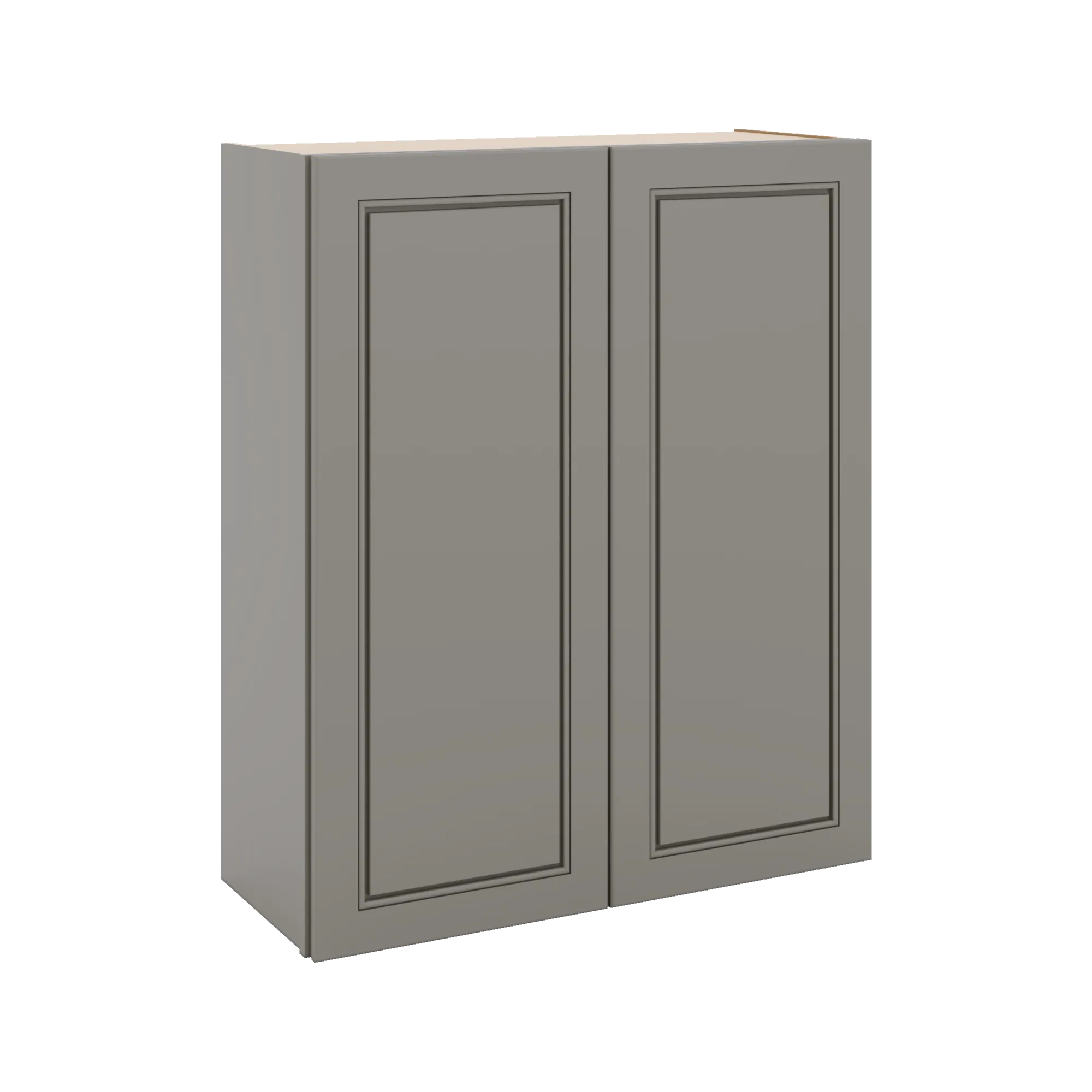 J&K Greige K3 Double Door Wall Cabinet - 30" W x 36" H