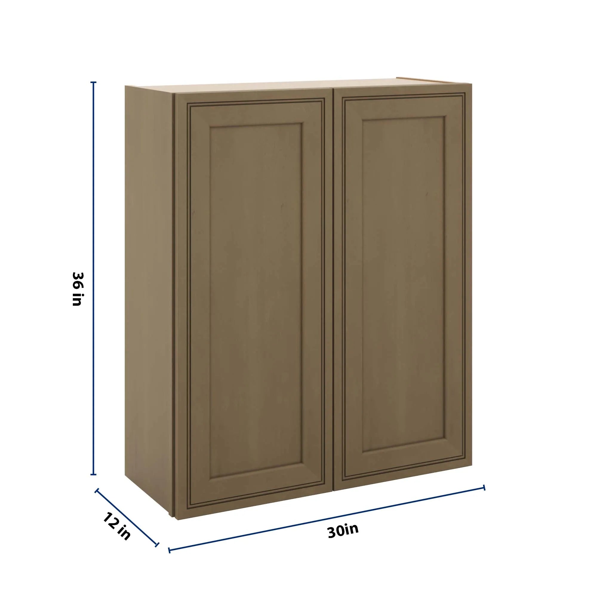 J&K Hazel H8 Double Door Wall Cabinet - 30" W x 36" H
