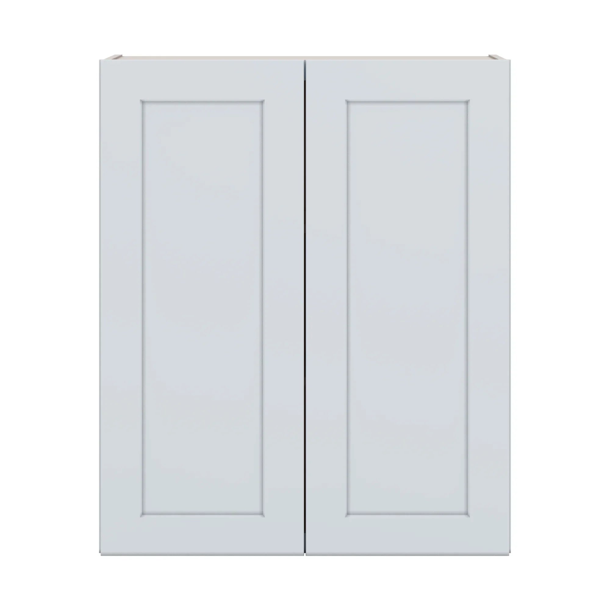 J&K White Shaker S8 Double Door Wall Cabinet   30" W x 36" H