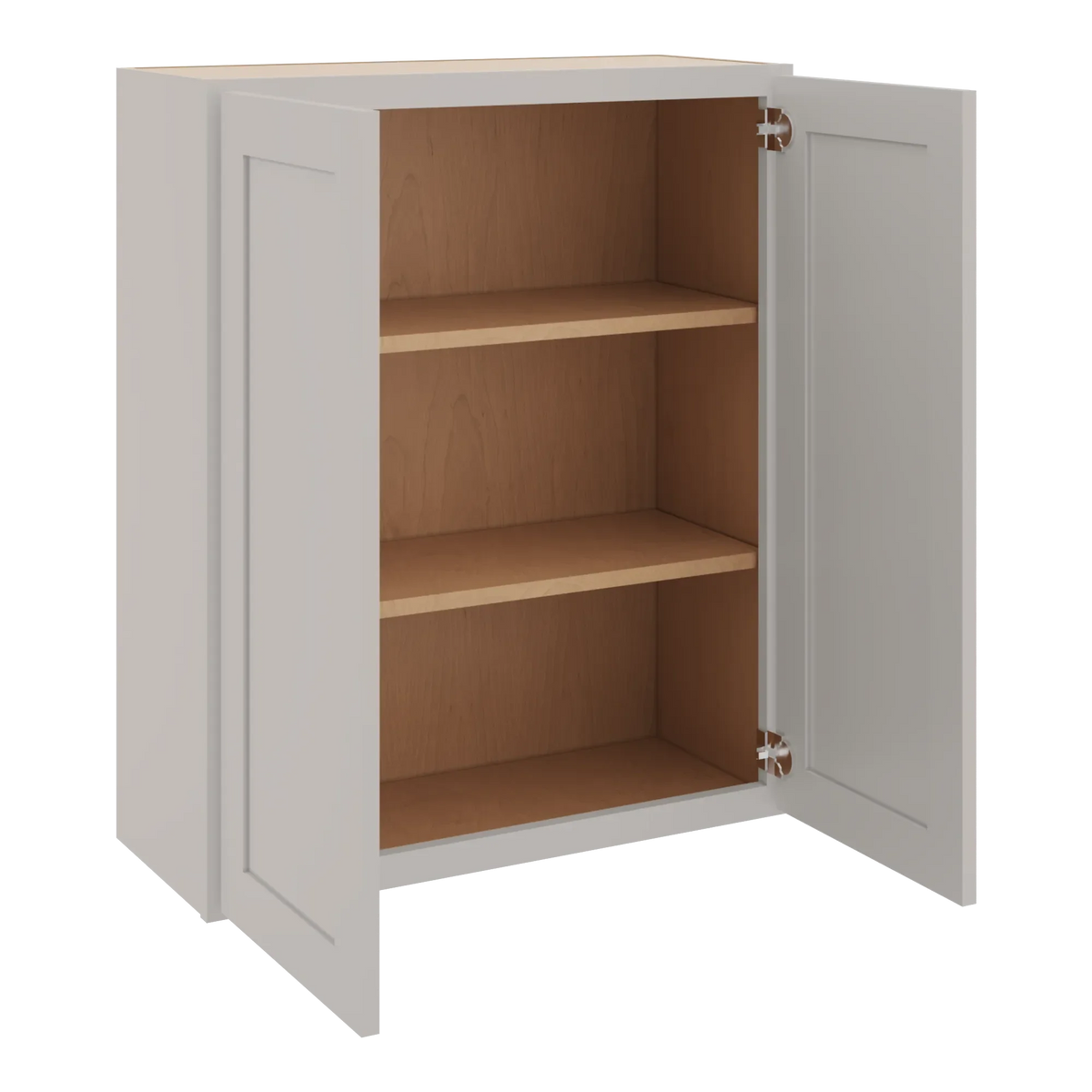 cnc luxor 5 piece misty grey 30 w x 36 h double door wall cabinet