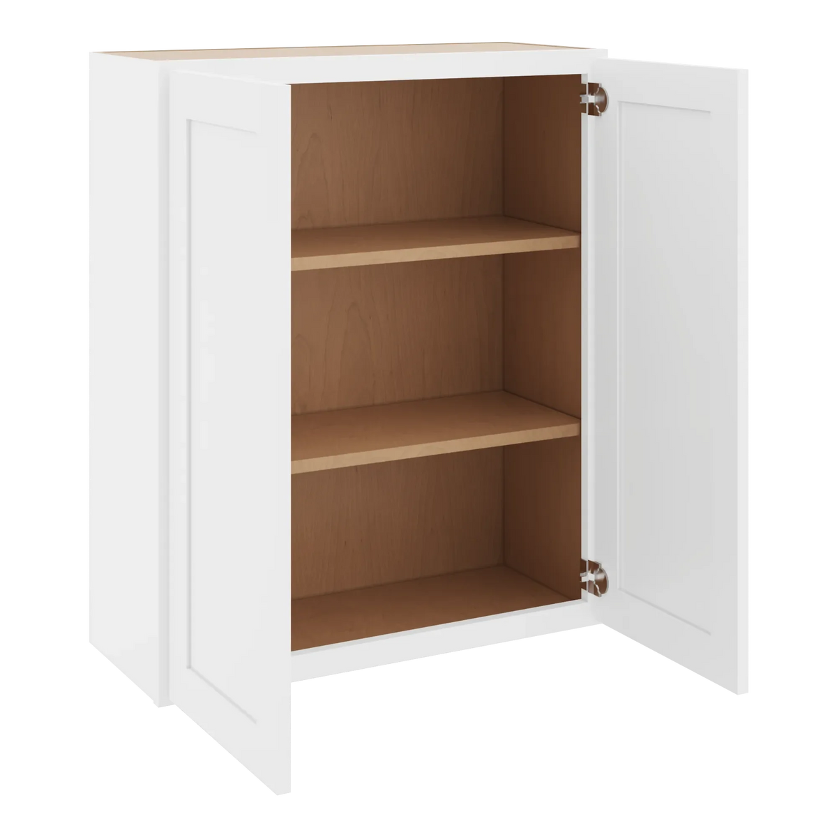 cnc luxor white 30 w x 36 h double door wall cabinet