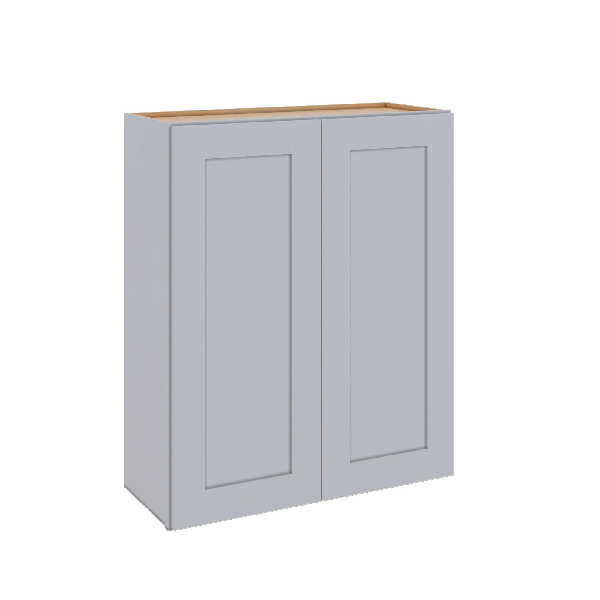 Modernform Cabinet Grey Shaker 30" W X 36" H X 12" D Double Door Wall Cabinet