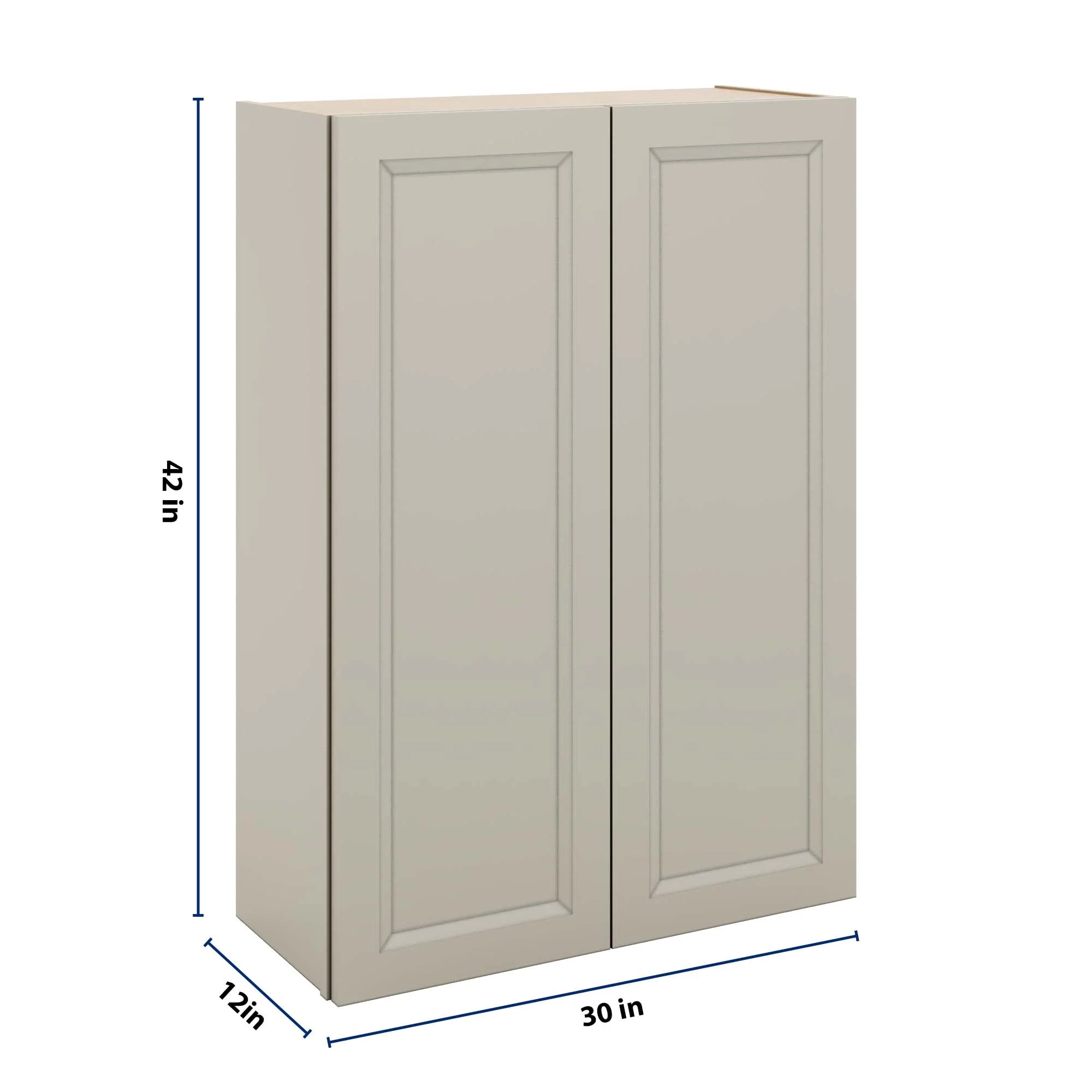 J&K Pebble B6 Double Door Wall Cabinet - 30" W x 42" H
