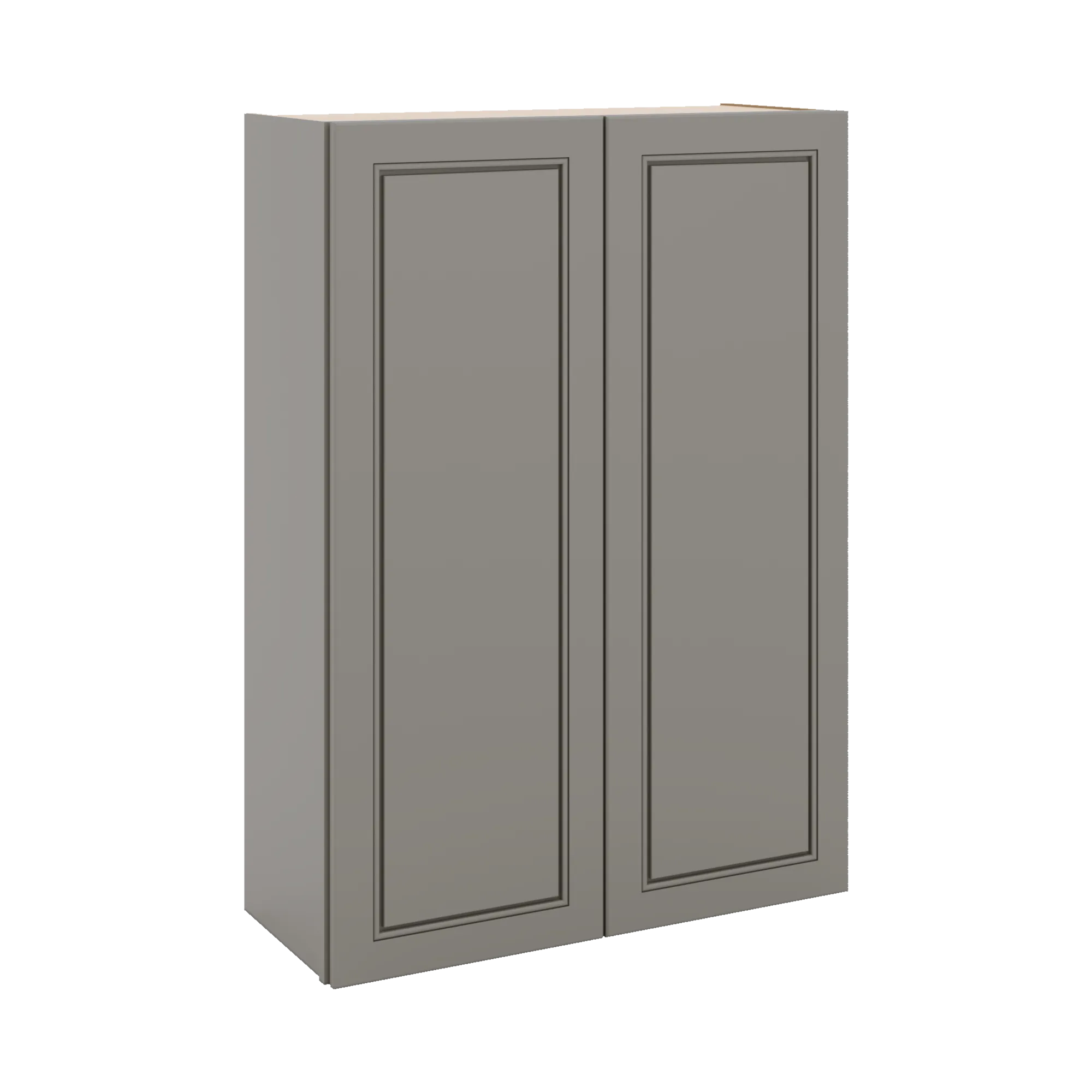 J&K Greige K3 Double Door Wall Cabinet - 30" W x 42" H