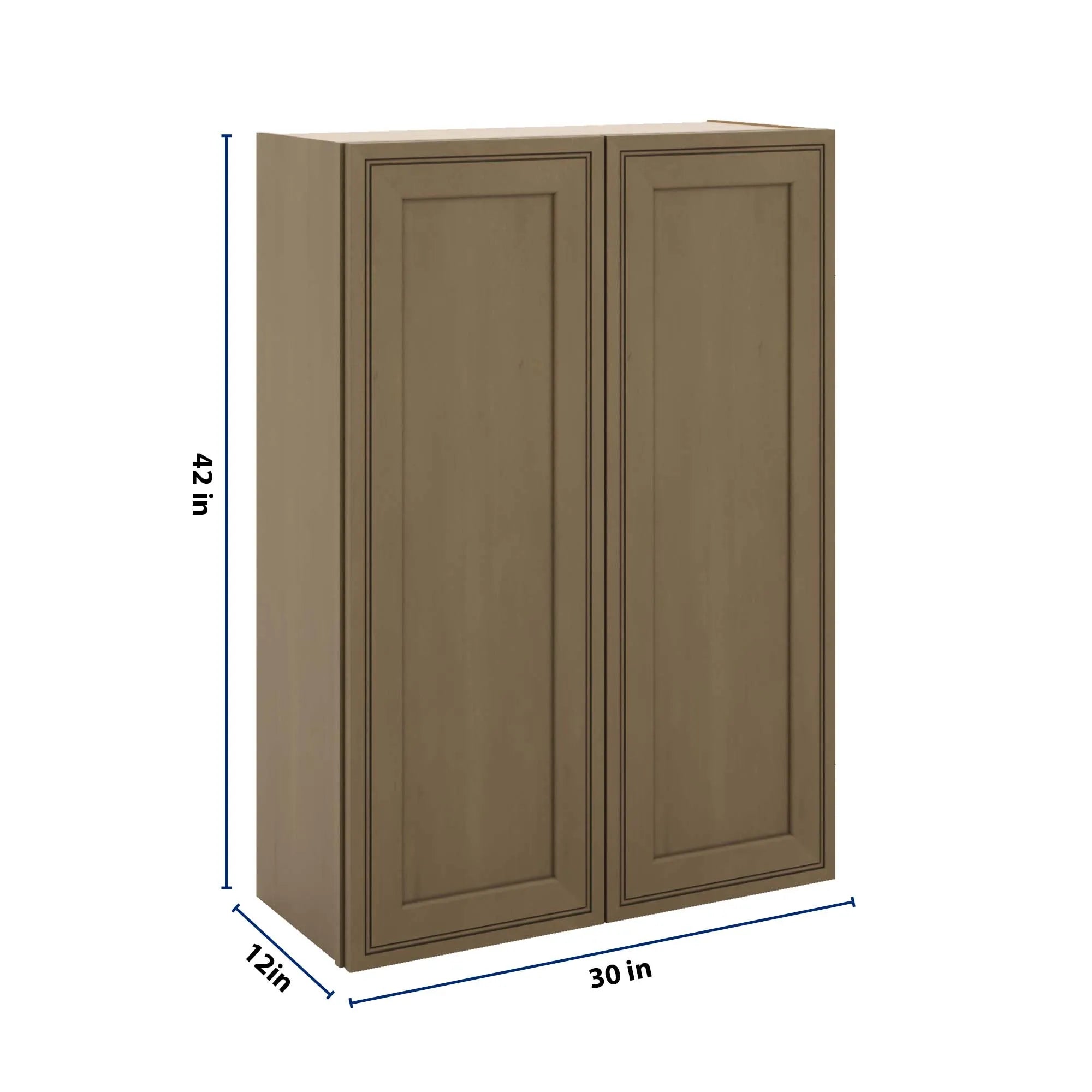 J&K Hazel H8 Double Door Wall Cabinet - 30" W x 42" H