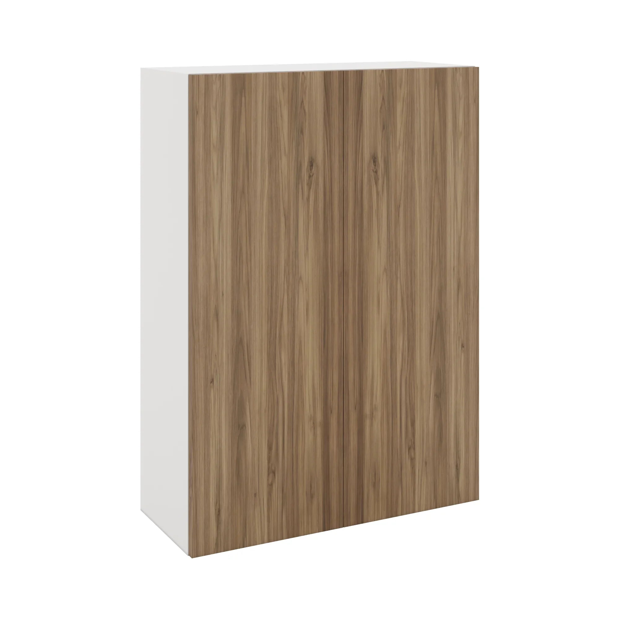 Modernform Cabinet Walnut 30" W X 42" H X 12" D Double Door Wall Cabinet