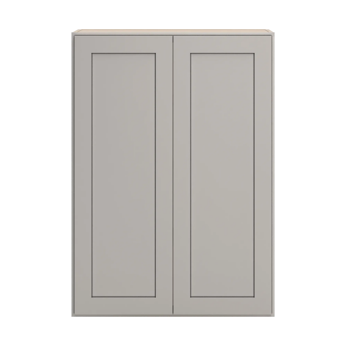 cnc luxor 5 piece misty grey 30 w x 42 h double door wall cabinet