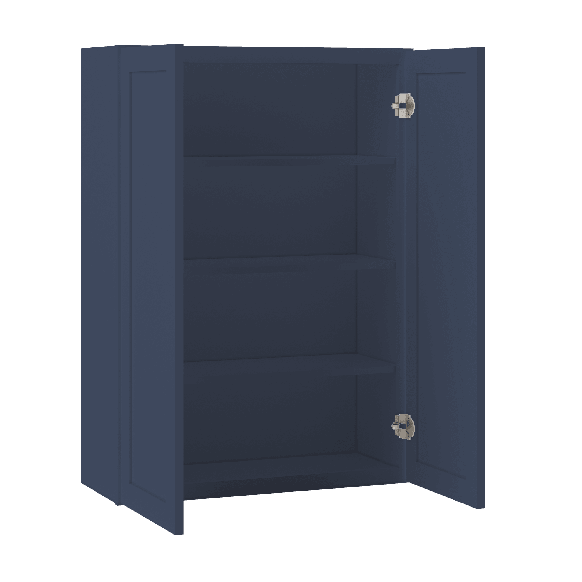 Wall Kitchen Cabinet W3042 Danbury Blue LessCare 30 in. width 42 in. height 12 in. depth