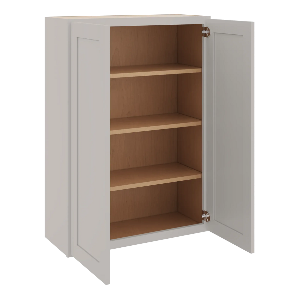 cnc luxor misty grey 30 w x 42 h double door wall cabinet