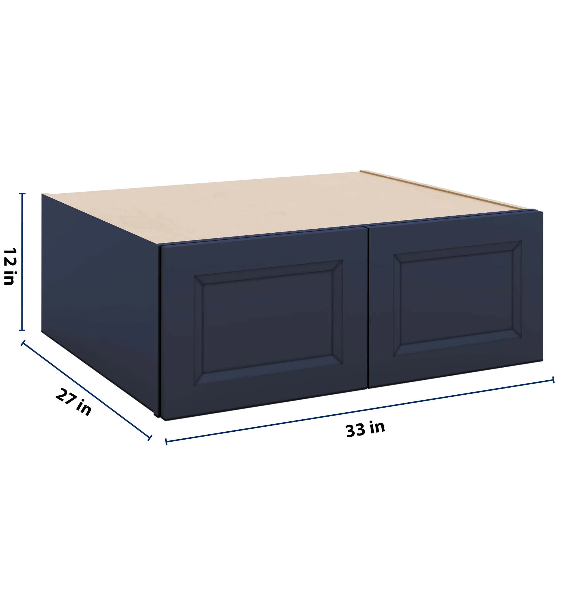 J&K Naval B7 Refrigerator Wall Cabinet - 33" W x 12" H x 27" D