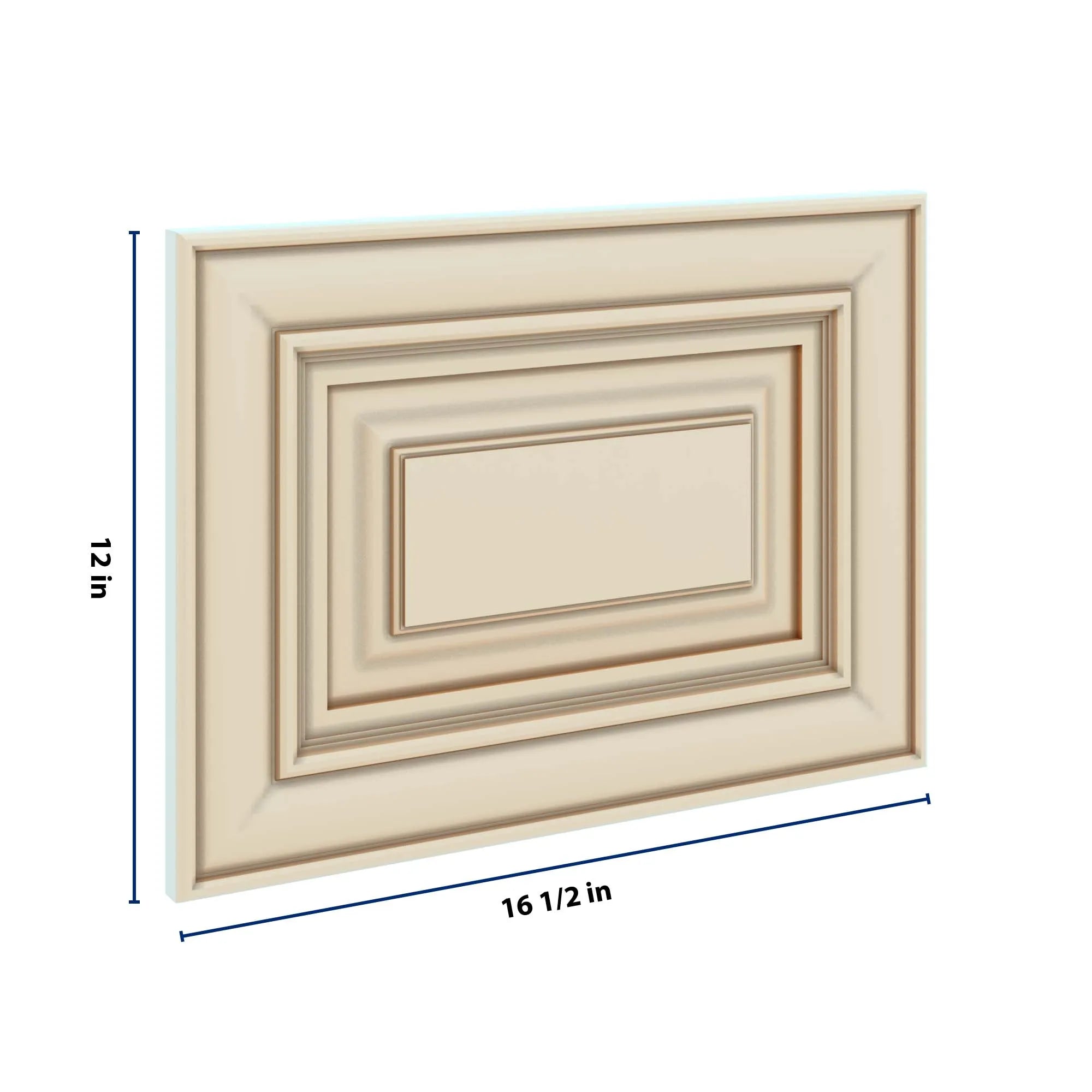J&K Creme Glazed A7 Dummy Door Panel 16 1/2" W x 12" H