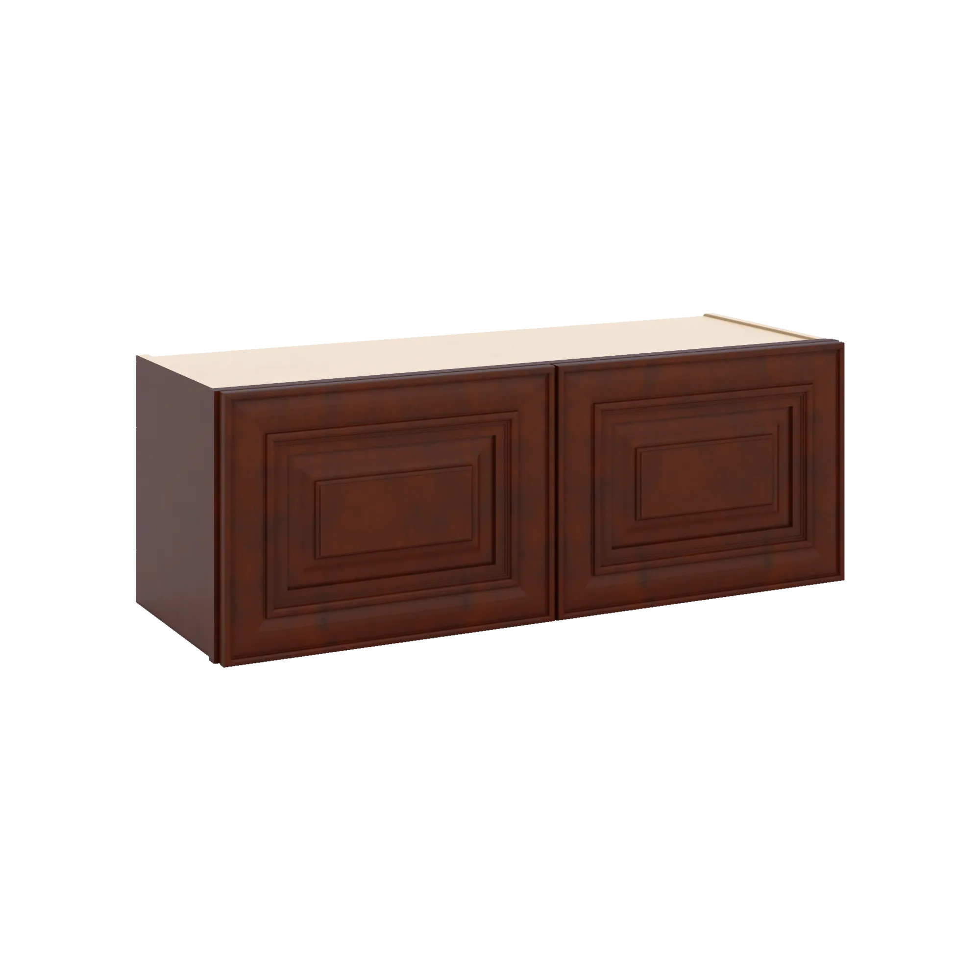 J&K Mahogany J5 Double Door Wall Cabinet - 33" W x 12" H