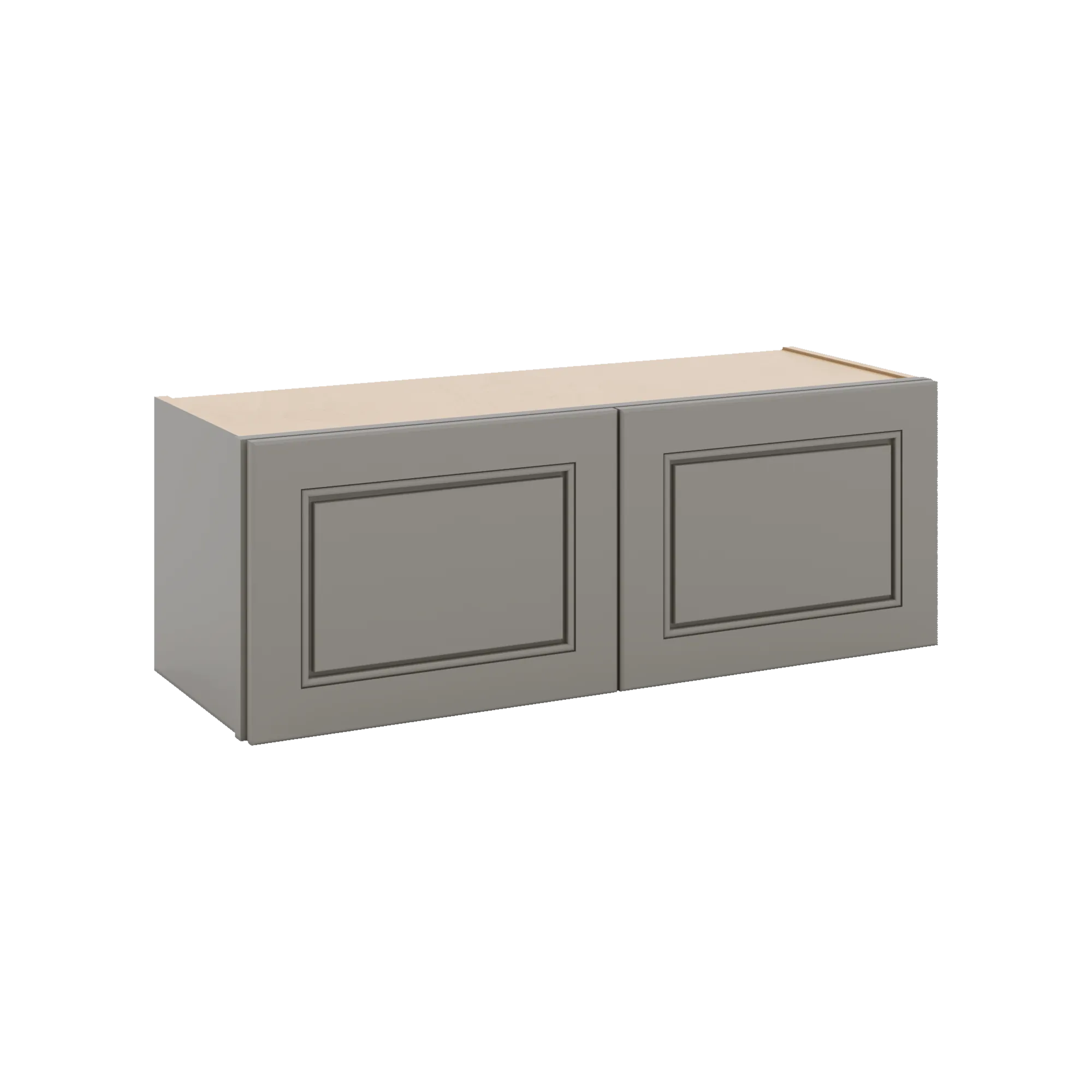 J&K Greige K3 Double Door Wall Cabinet - 33" W x 12" H