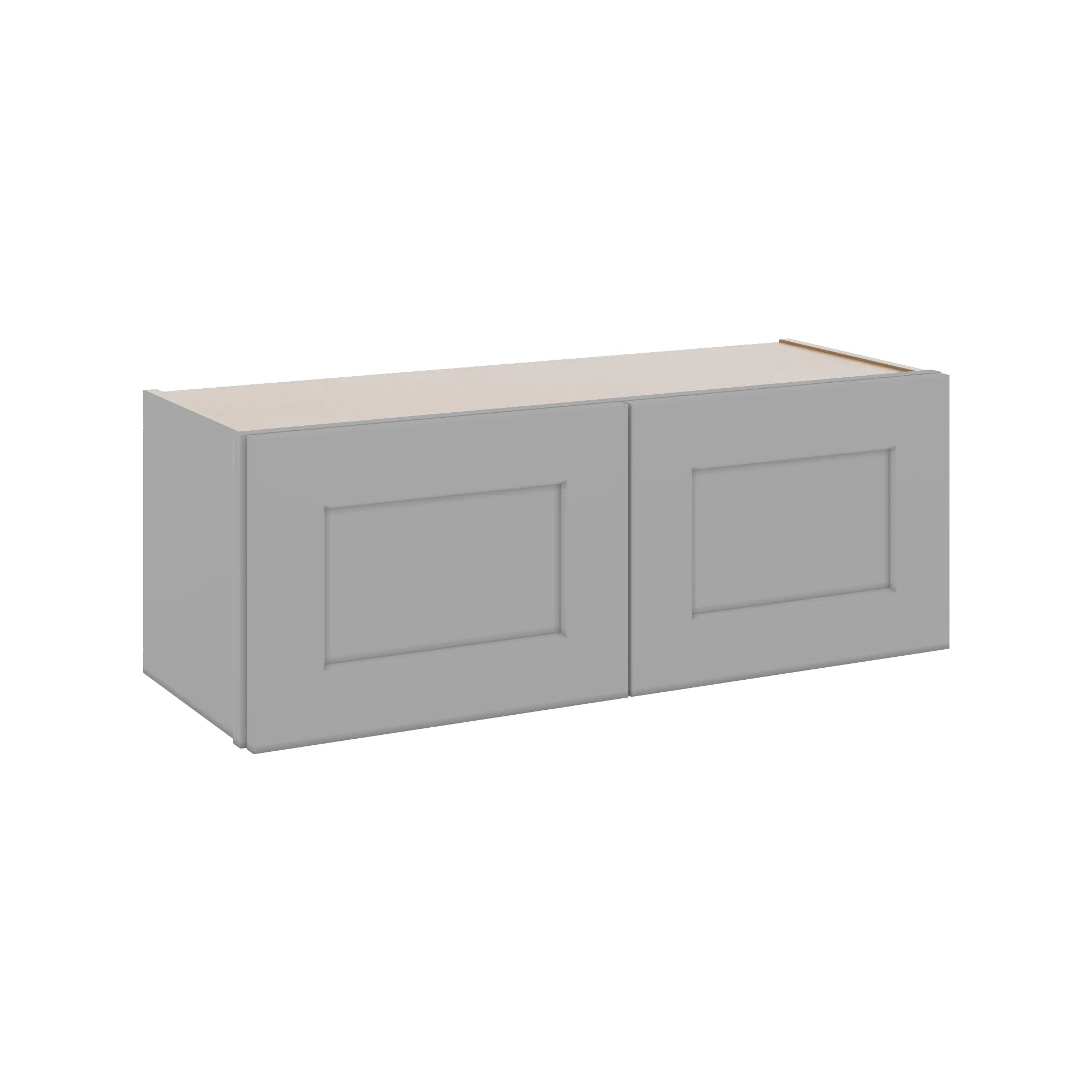 J&K Castle Grey S5 Double Door Wall Cabinet - 33" W x 12" H