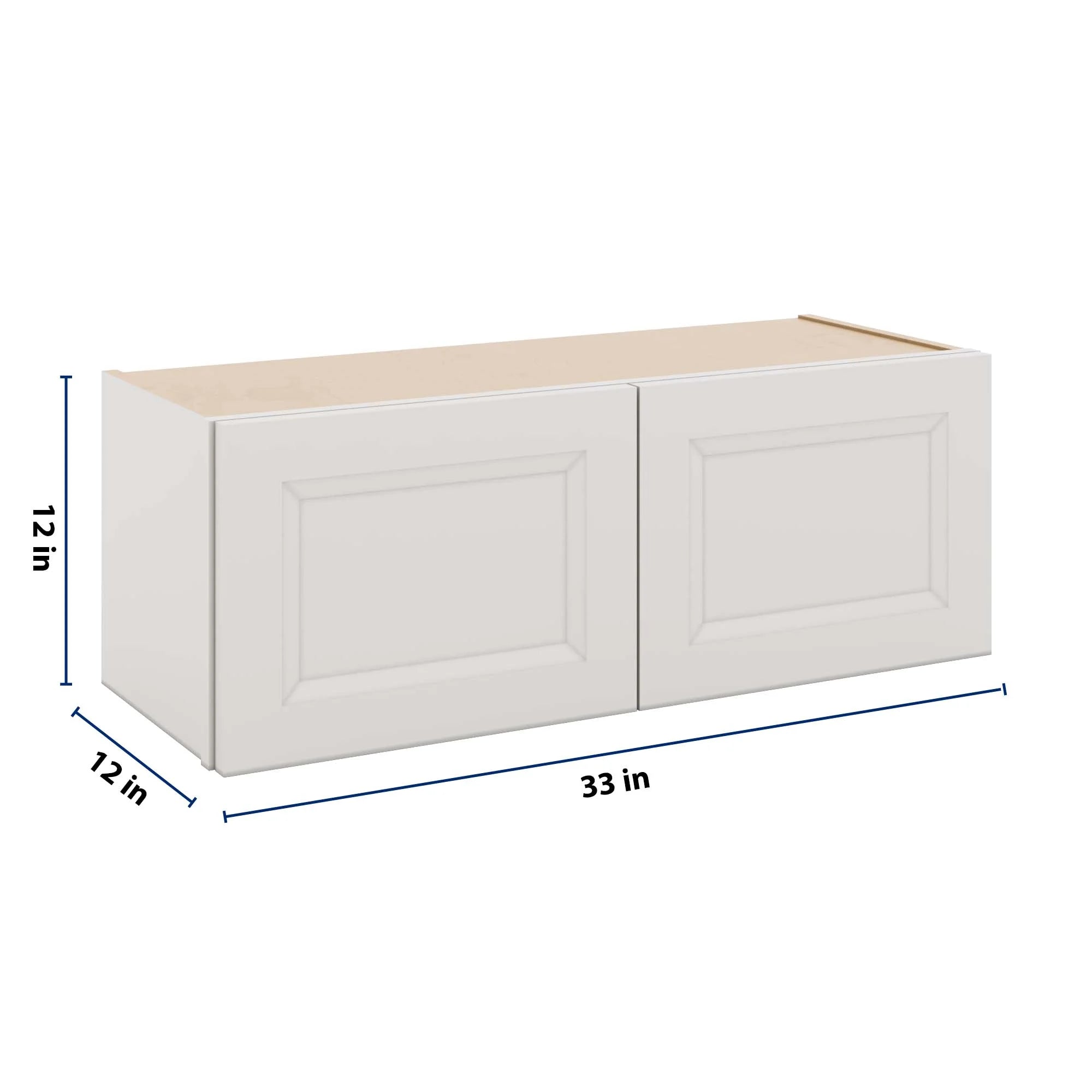 J&K Pure B5 Double Door Wall Cabinet - 33" W x 12" H