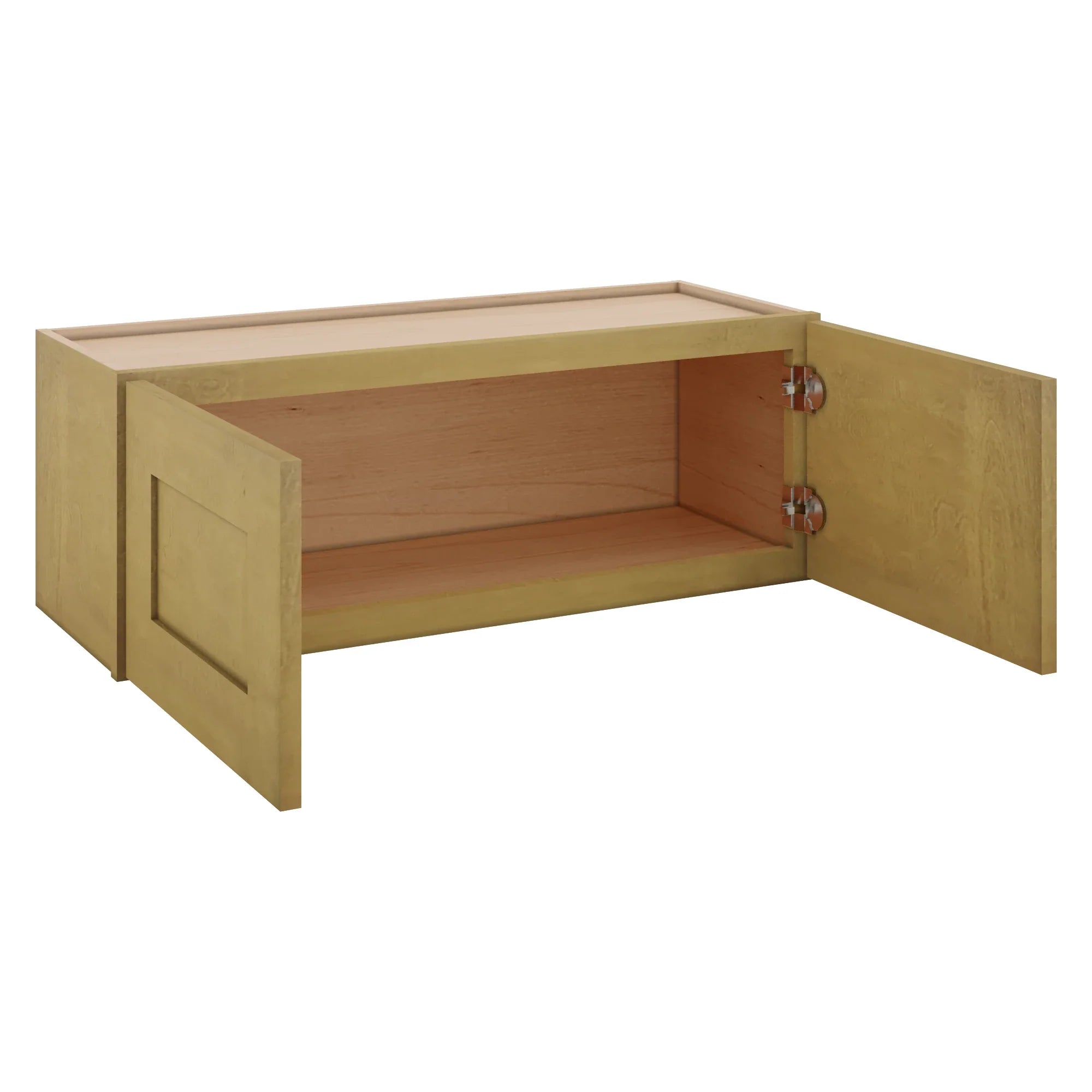 Modernform Cabinet Natural Shaker 33" W X 12" H X 12" D Double Door Wall Cabinet