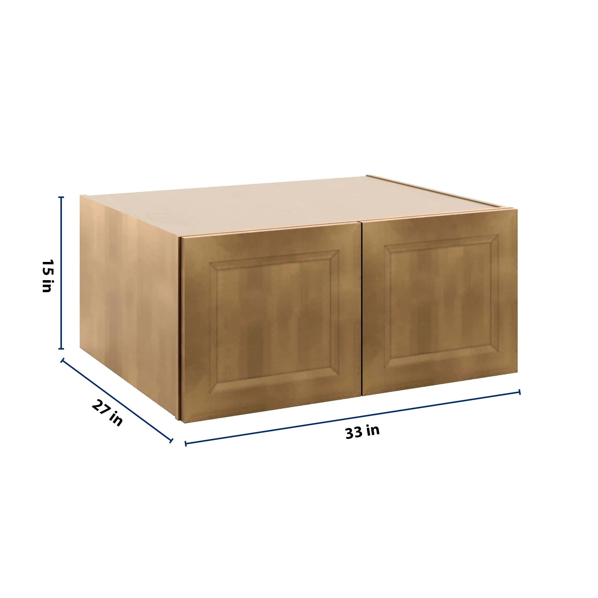 J&K Butterscotch B8 Refrigerator Wall Cabinet - 33" W x 15" H x 27" D