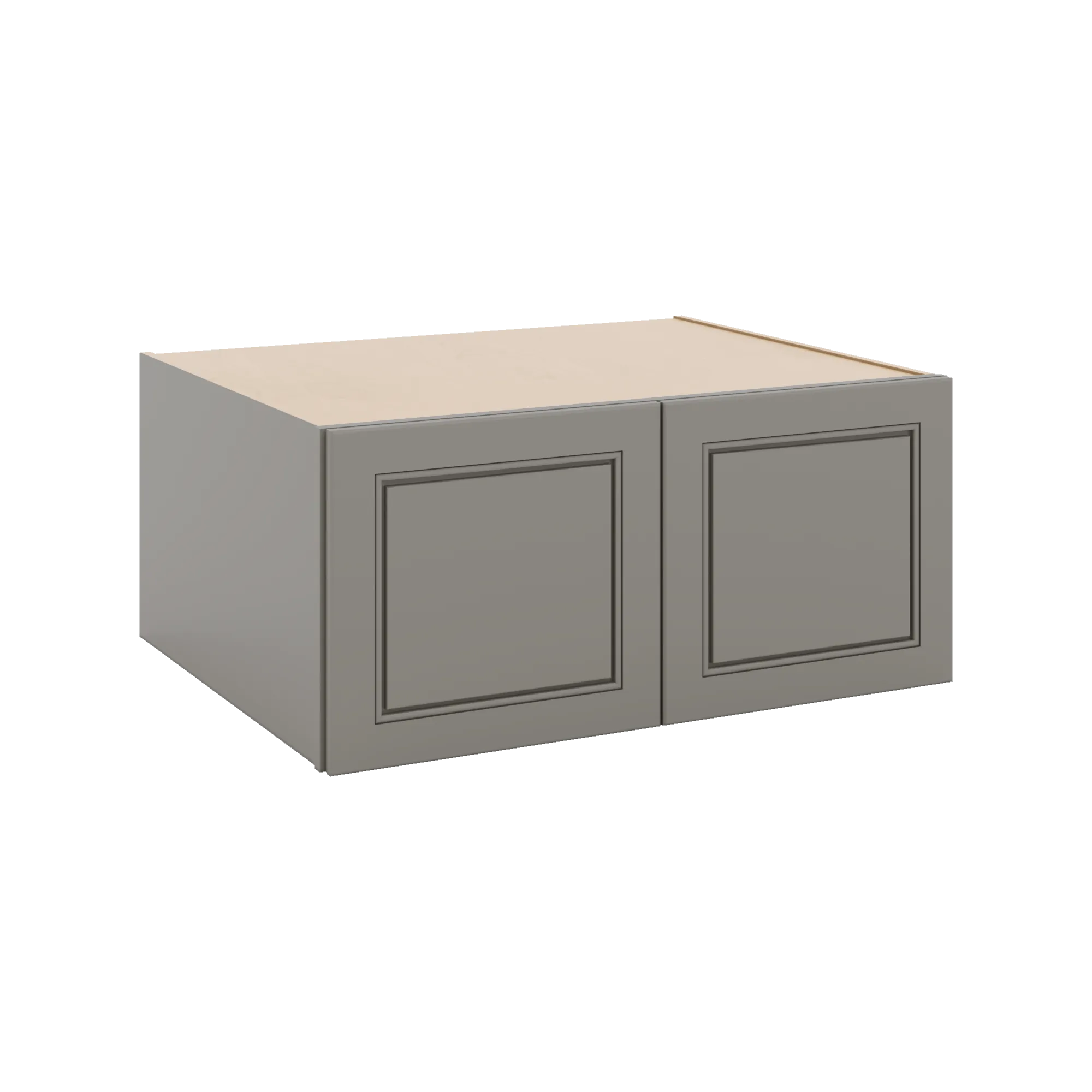 J&K Greige K3 Refrigerator Wall Cabinet - 33" W x 15" H x 27" D