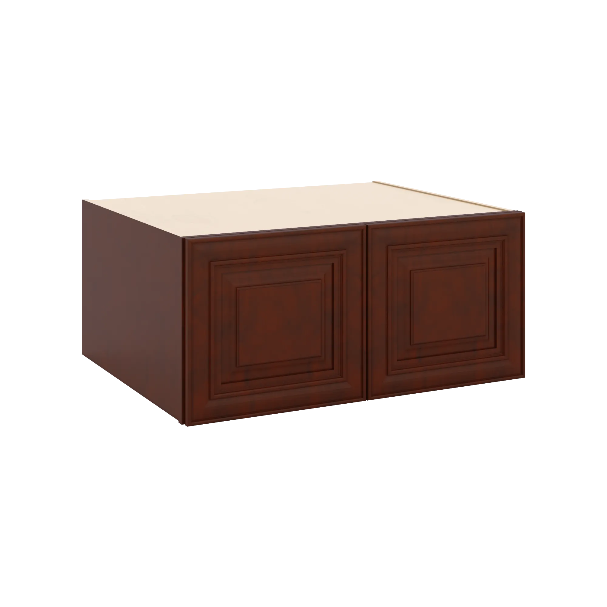J&K Mahogany J5 Refrigerator Wall Cabinet - 33" W x 15" H x 27" D