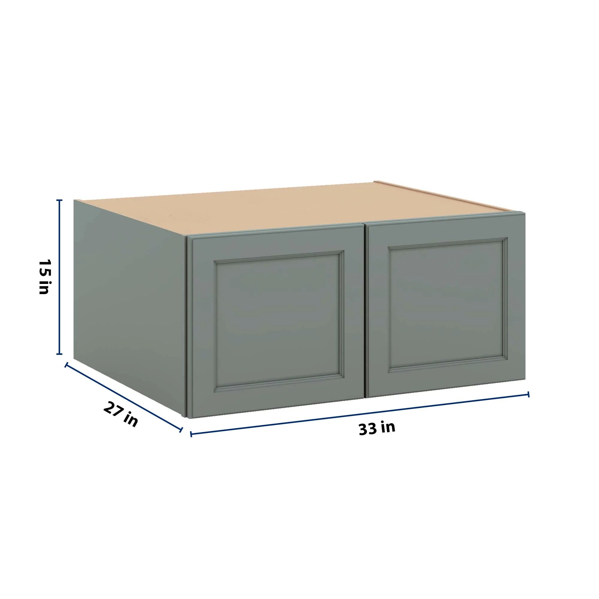 J&K Sage E3 Refrigerator Wall Cabinet - 33" W x 15" H x 27" D