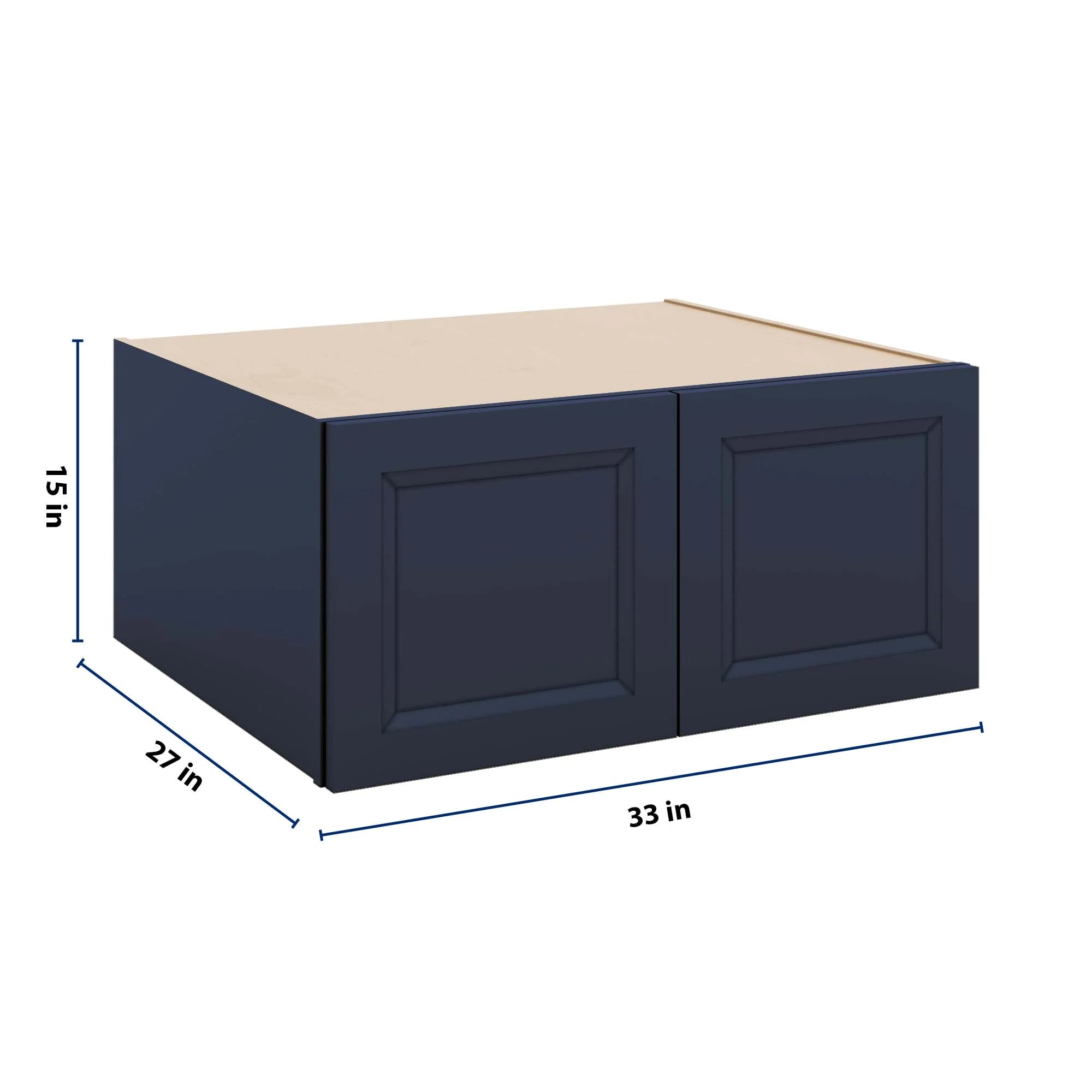J&K Naval B7 Refrigerator Wall Cabinet - 33" W x 15" H x 27" D
