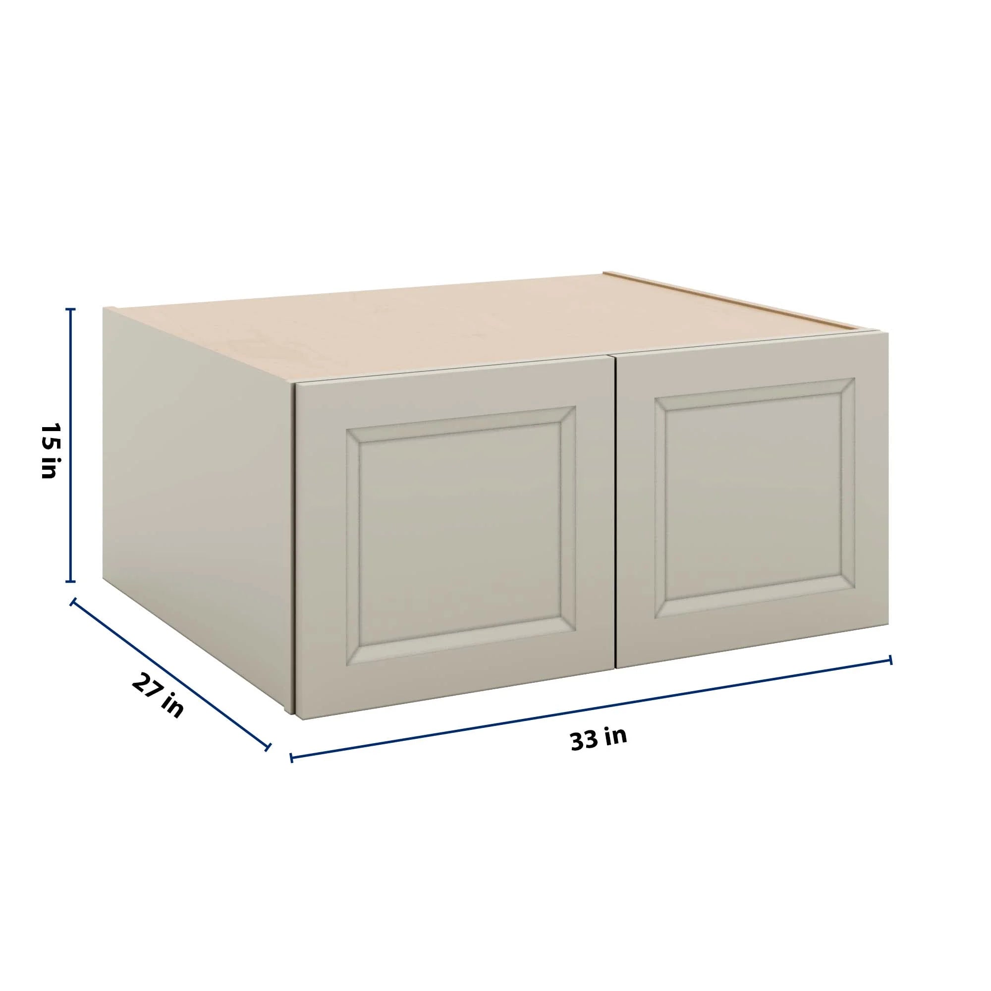 J&K Pebble B6 Refrigerator Wall Cabinet - 33" W x 15" H x 27" D