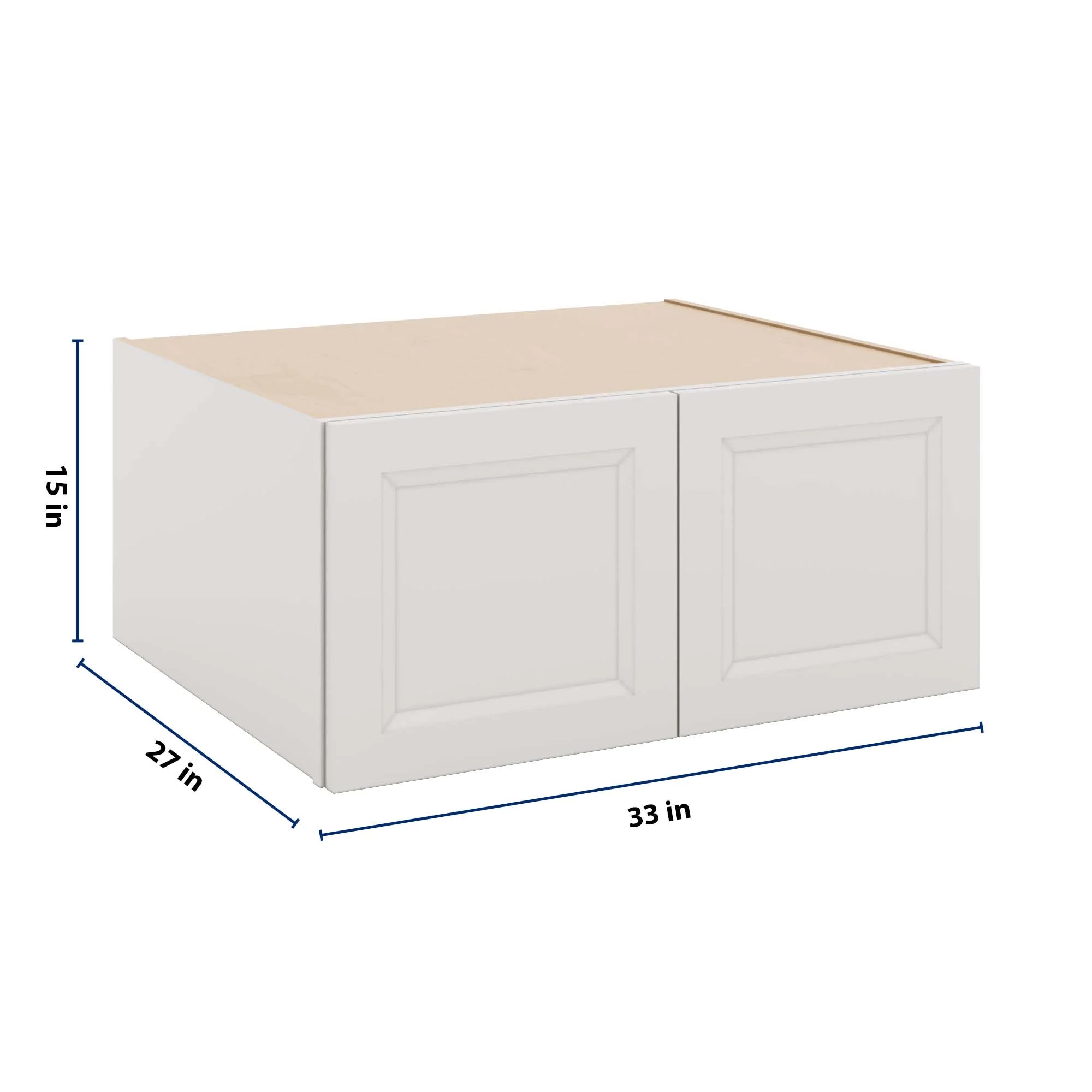 J&K Pure B5 Refrigerator Wall Cabinet - 33" W x 15" H x 27" D