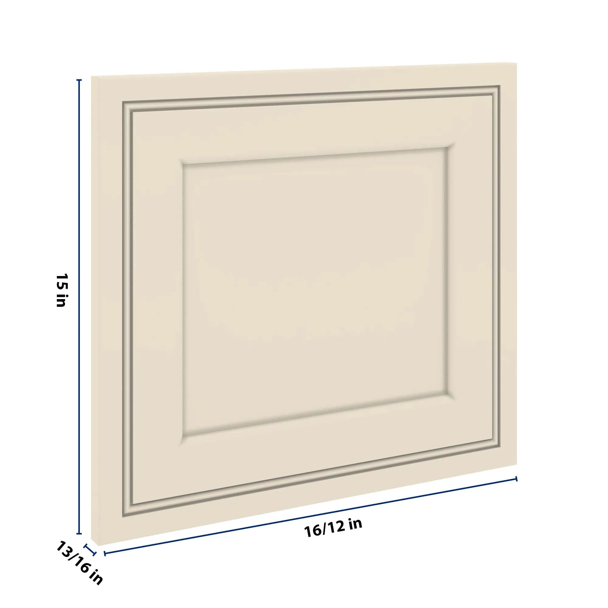 J&K Pearl Glazed H9 Dummy Door Panel 16 1/2" W x 15" H