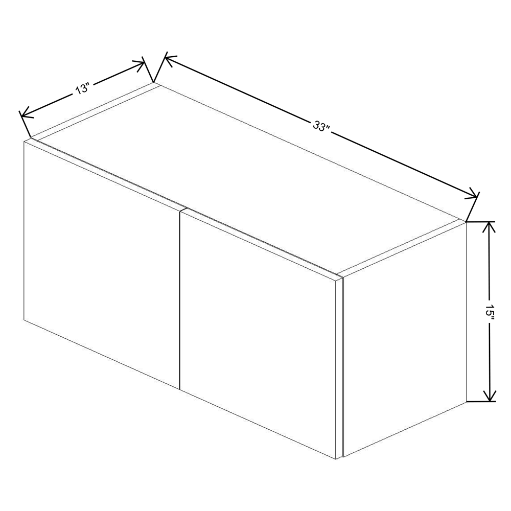 Fabuwood Illume Catalina Carbone Matte 15" High Wall