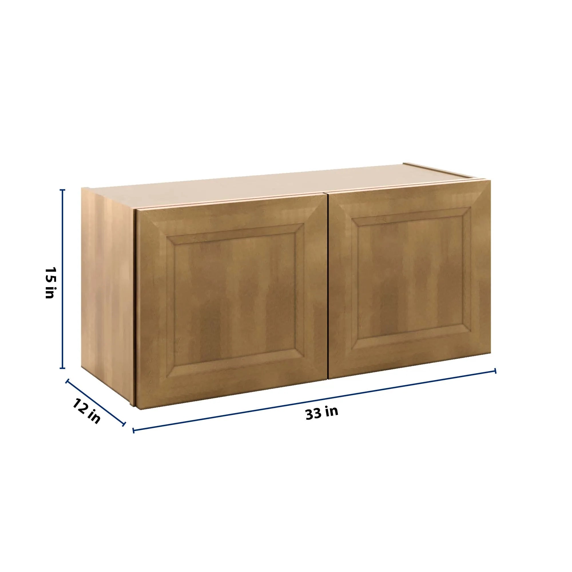 J&K Butterscotch B8 Double Door Wall Cabinet - 33" W x 15" H