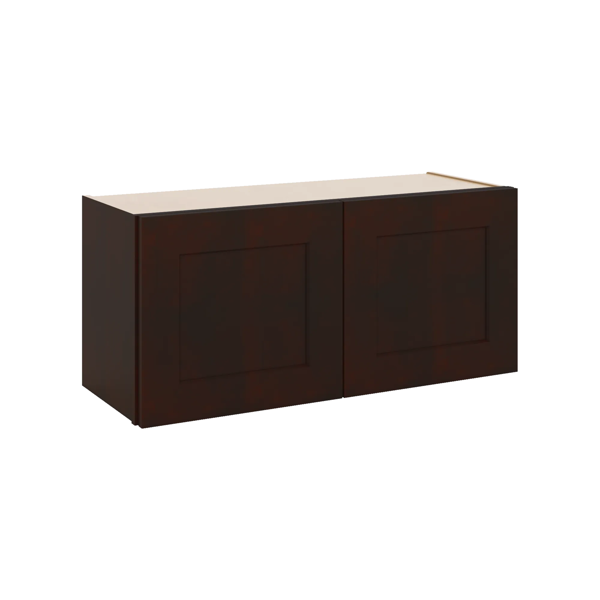 J&K Java Coffee S1 Double Door Wall Cabinet - 33" W x 15" H