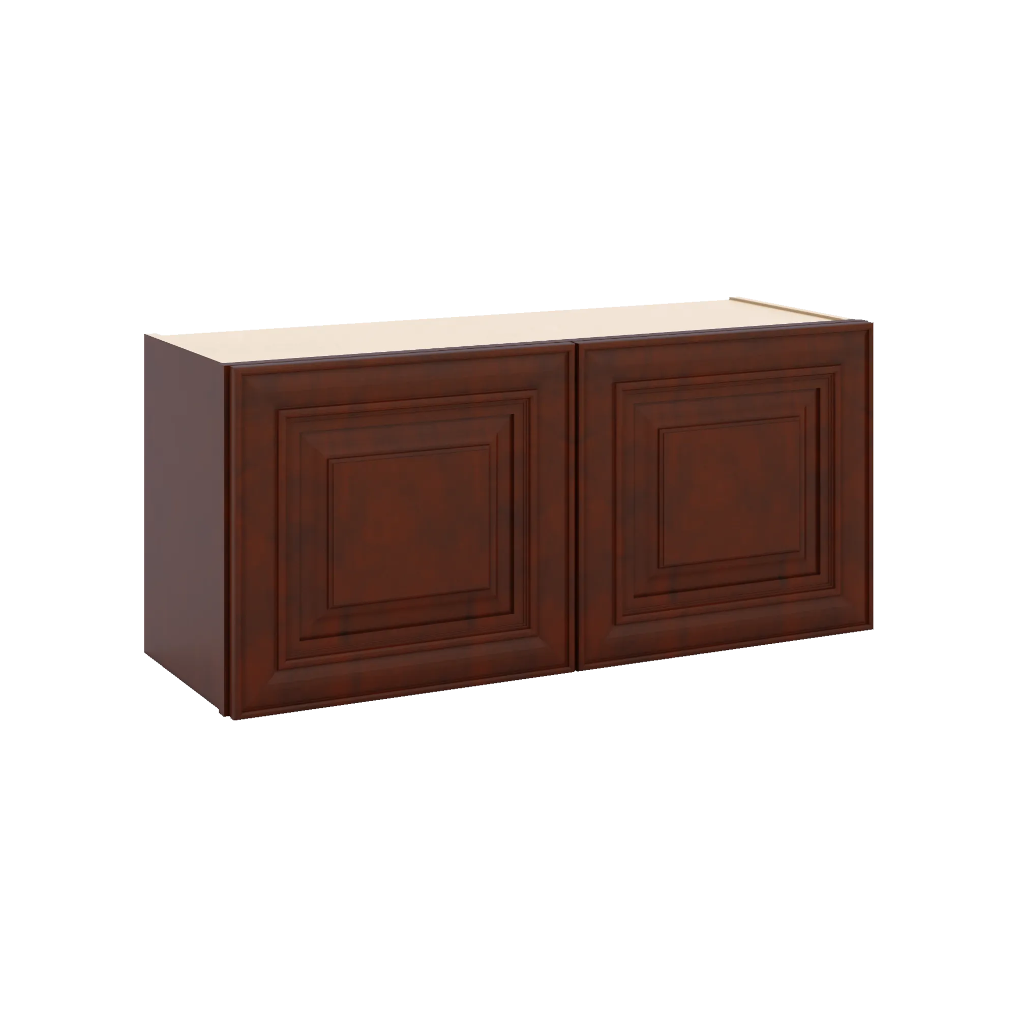 J&K Mahogany J5 Double Door Wall Cabinet - 33" W x 15" H