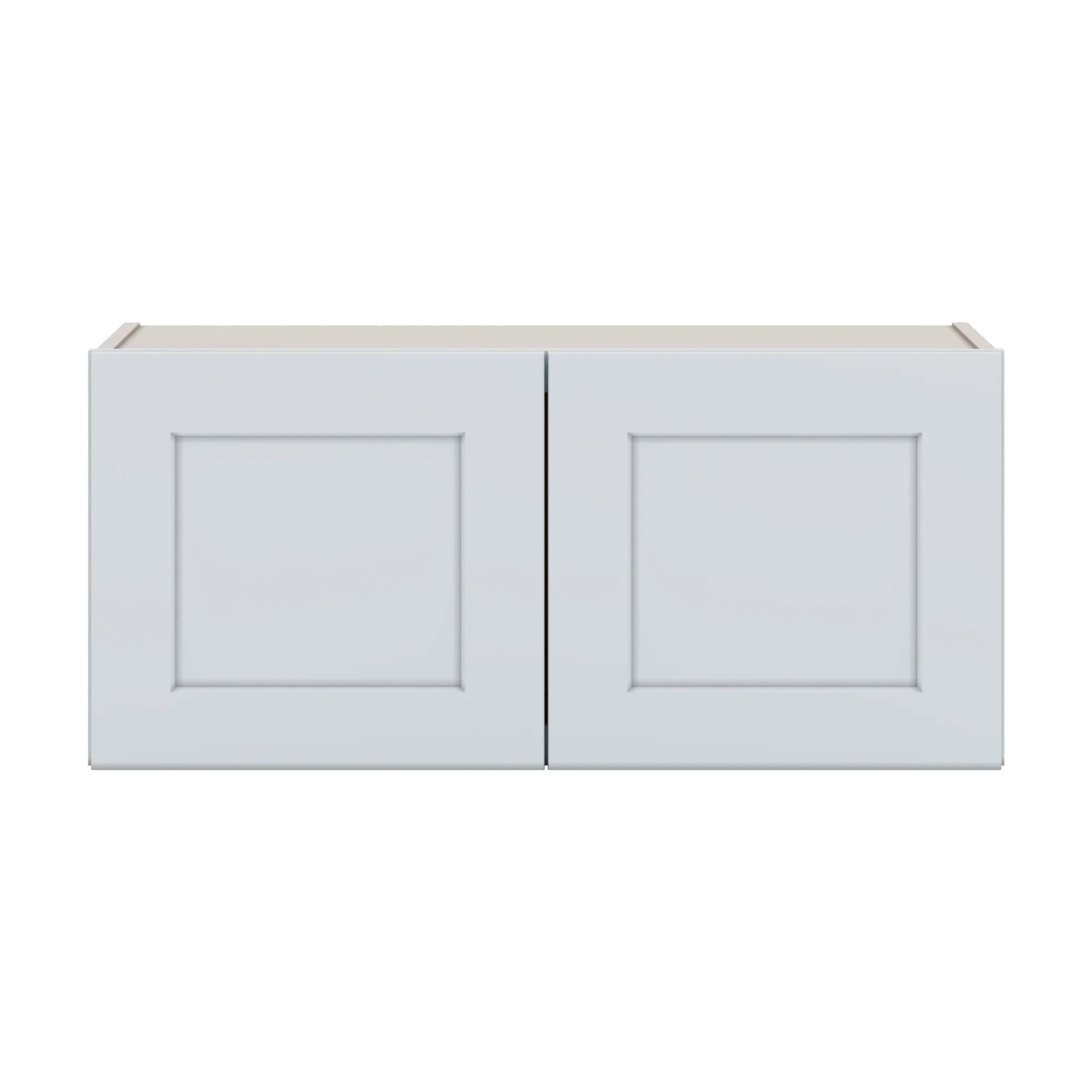 J&K White Shaker S8 Double Door Wall Cabinet   33" W x 15" H