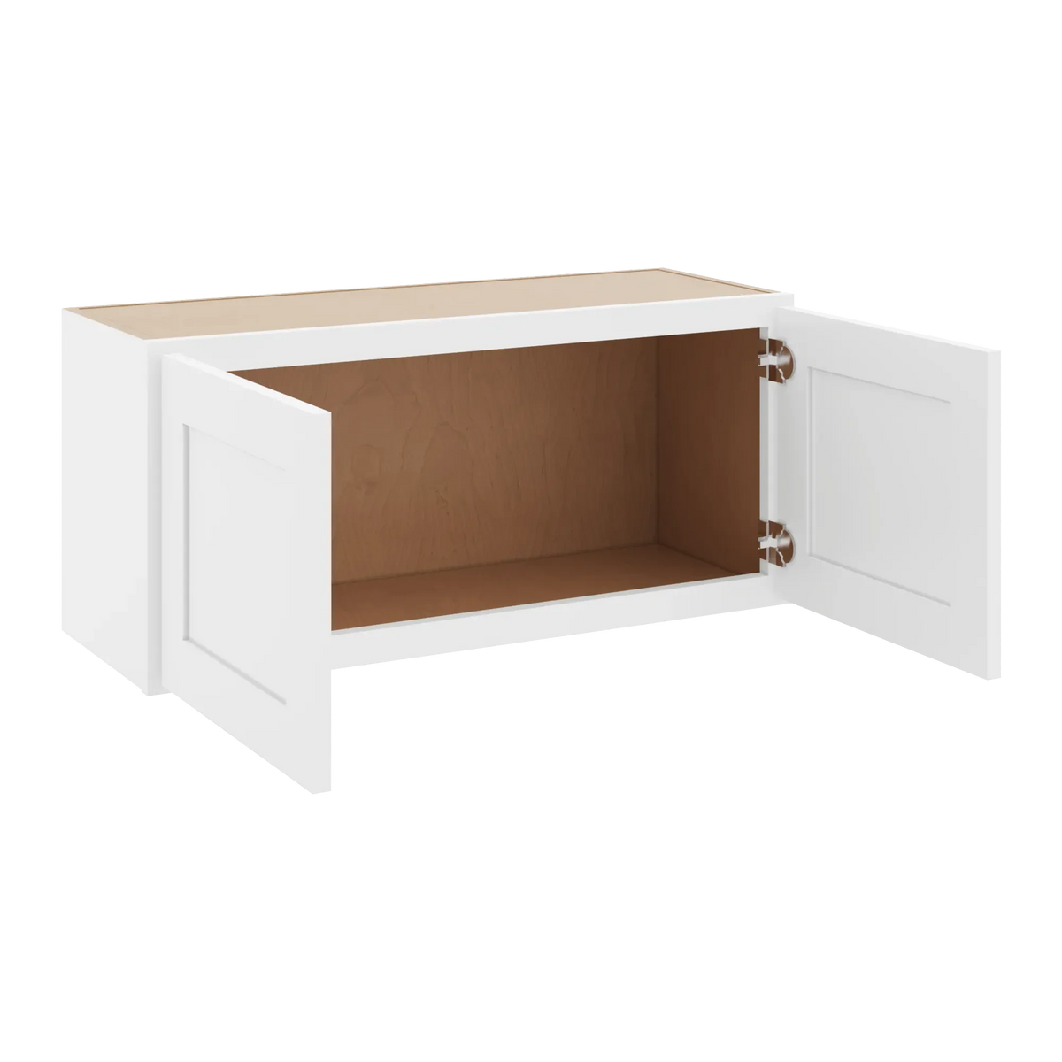 cnc luxor white 33 w x 15 h double door wall cabinet