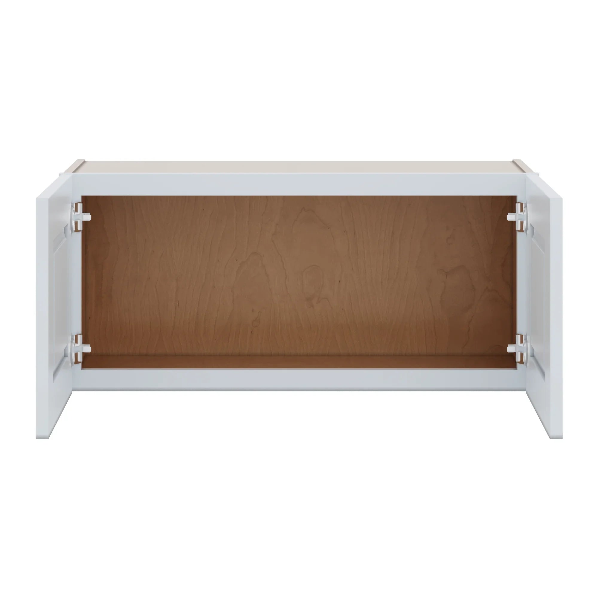 J&K White Shaker S8 Double Door Wall Cabinet   33" W x 15" H