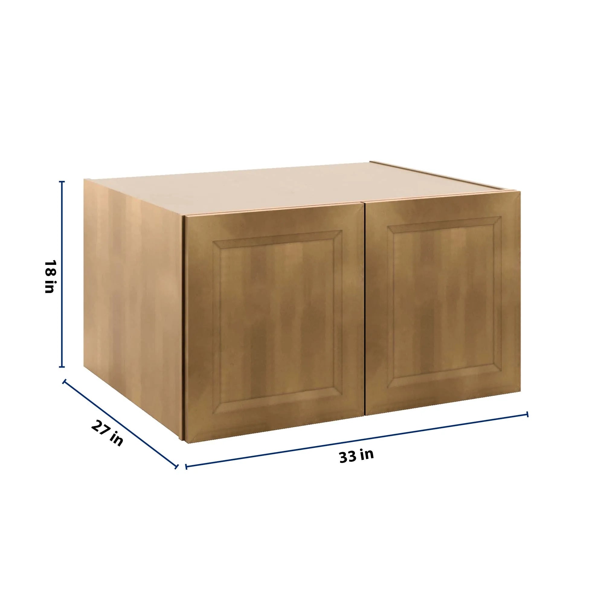 J&K Butterscotch B8 Refrigerator Wall Cabinet - 33" W x 18" H x 27" D