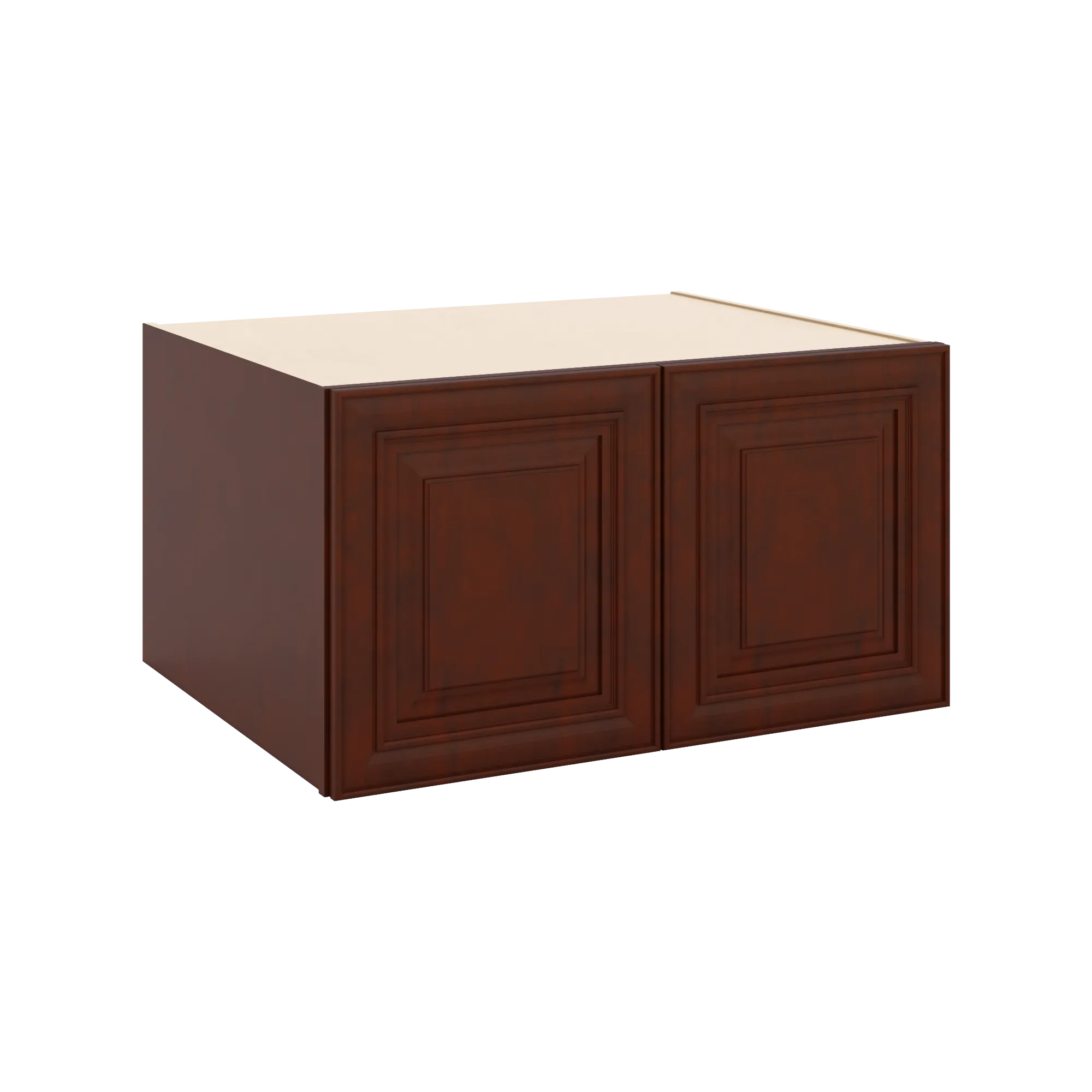 J&K Mahogany J5 Refrigerator Wall Cabinet - 33" W x 18" H x 27" D