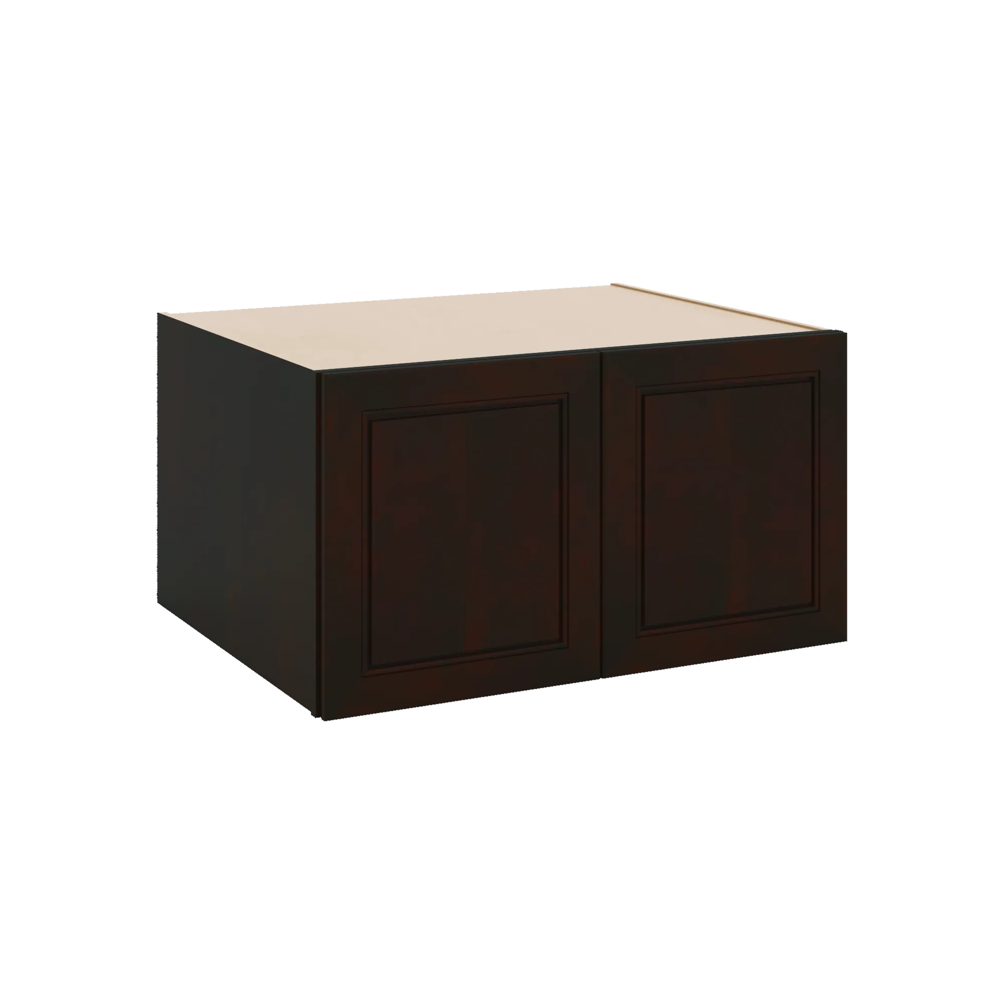 J&K Espresso K8 Refrigerator Wall Cabinet - 33" W x 18" H x 27" D