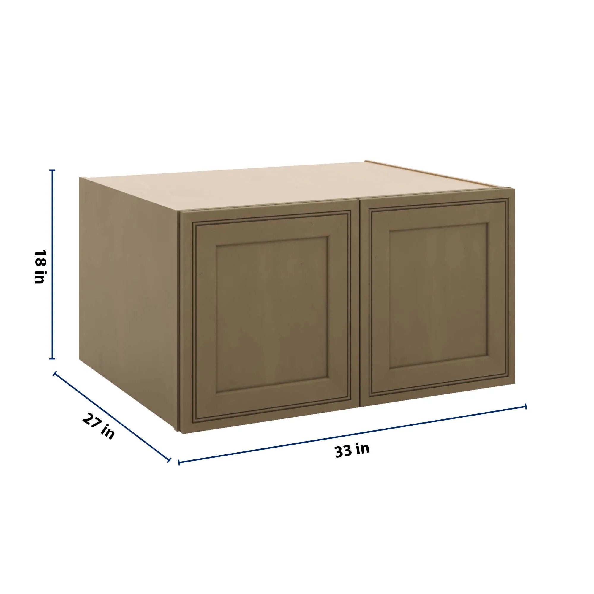 J&K Hazel H8 Refrigerator Wall Cabinet - 33" W x 18" H x 27" D
