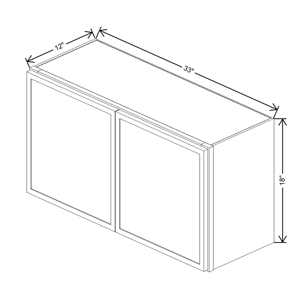 Cubitac Imperial Montclair Sapphire 33"W X 18"H Wall Cabinet