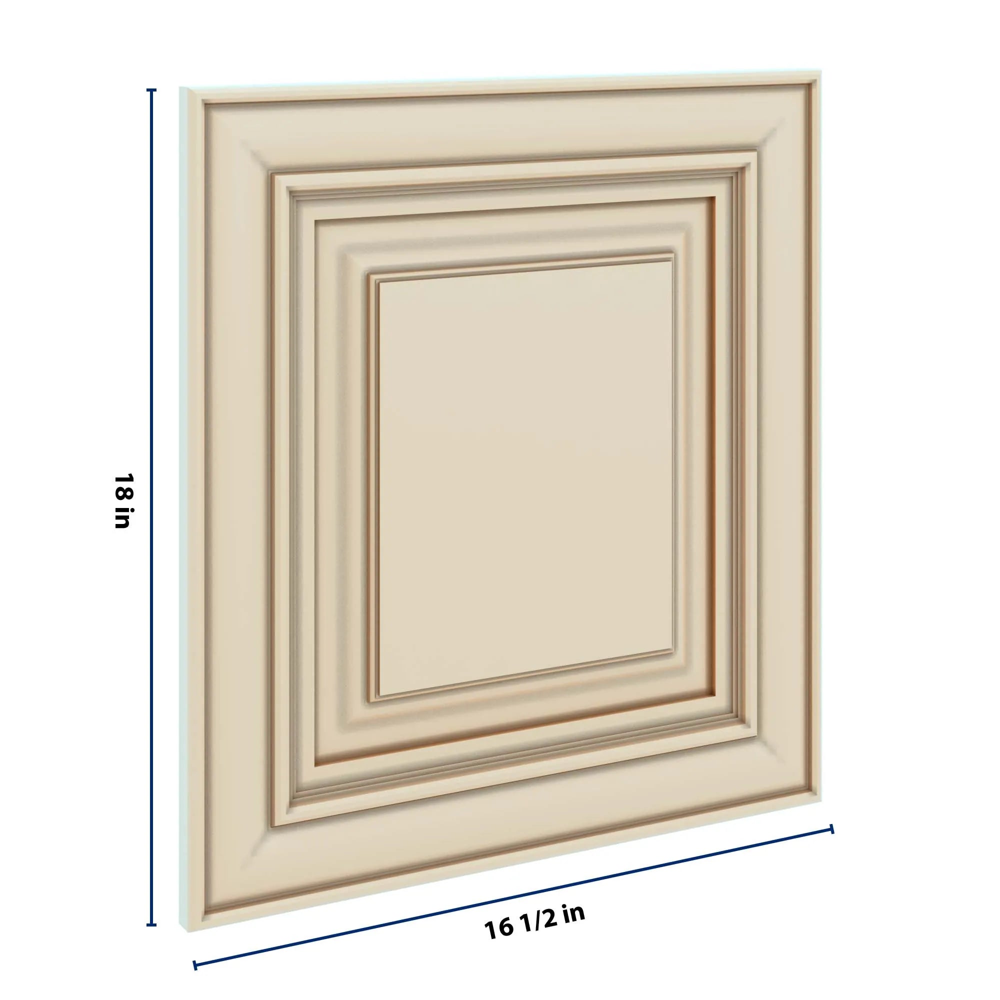 J&K Creme Glazed A7 Dummy Door Panel 16 1/2" W x 18" H