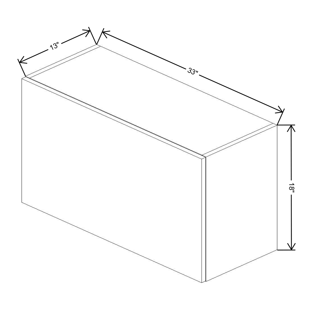 Fabuwood Illume Catalina Muratti 4 18" High Lift Up Wall