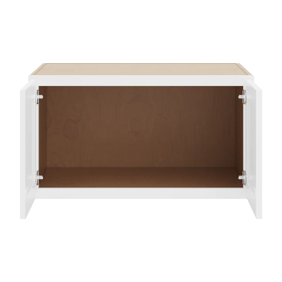 cnc luxor white 33 w x 18 h x 24 d double door wall cabinet