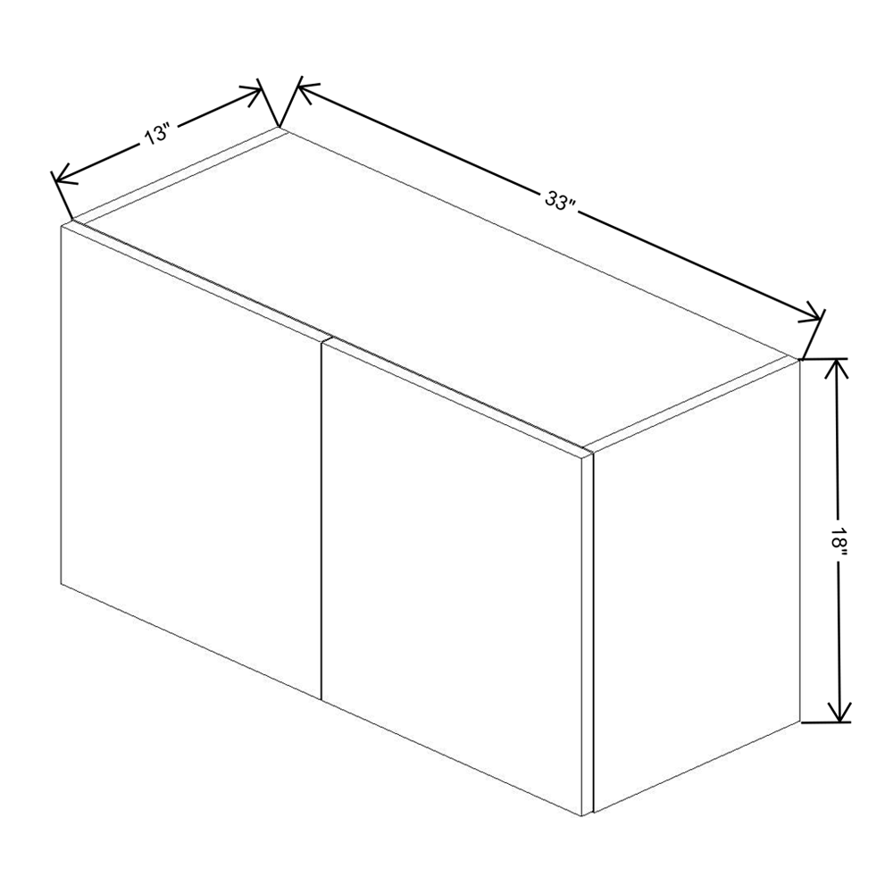 Fabuwood Illume Catalina Bianco Matte 18" High Wall