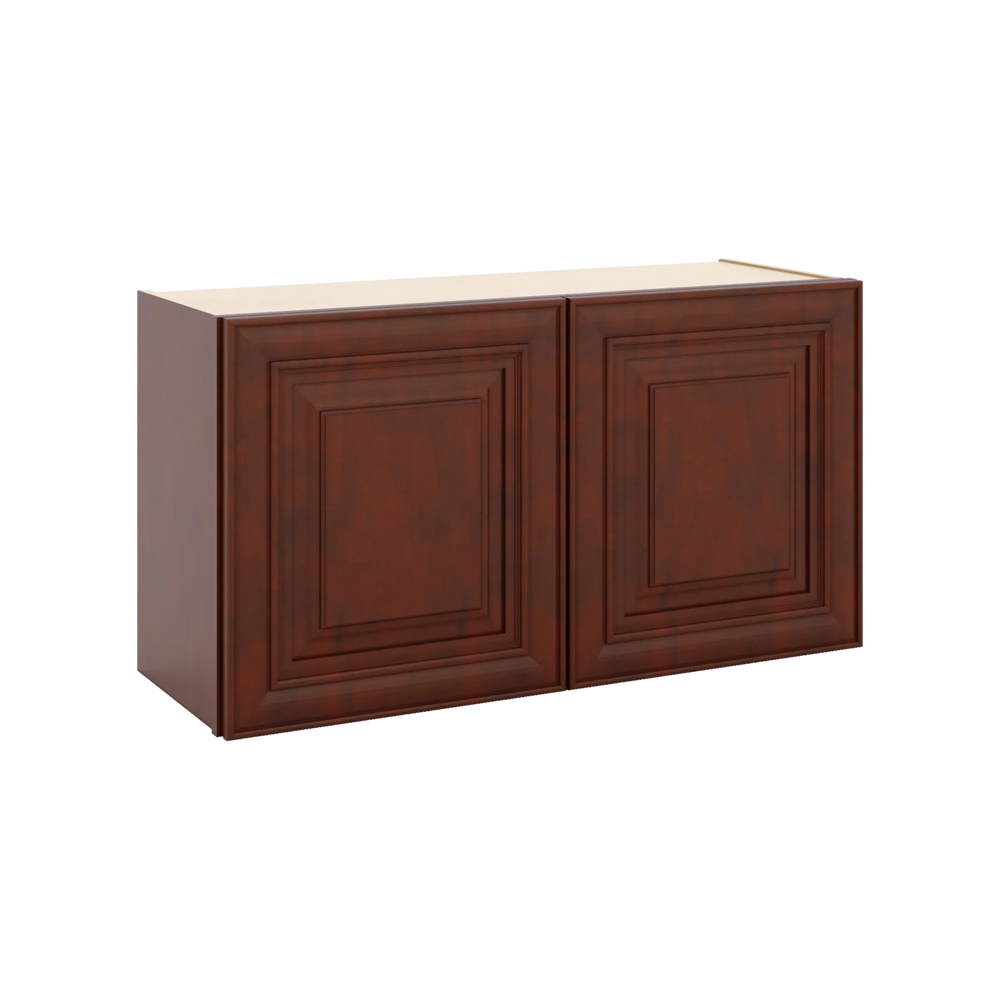 J&K Mahogany J5 Double Door Wall Cabinet - 33" W x 18" H