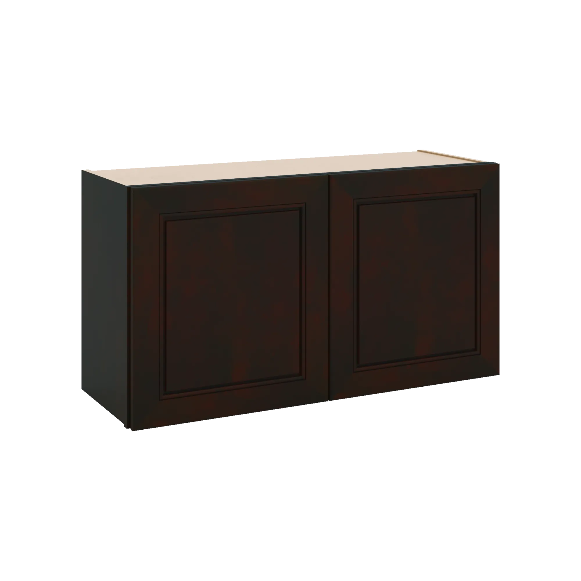 J&K Espresso K8 Double Door Wall Cabinet - 33" W x 18" H