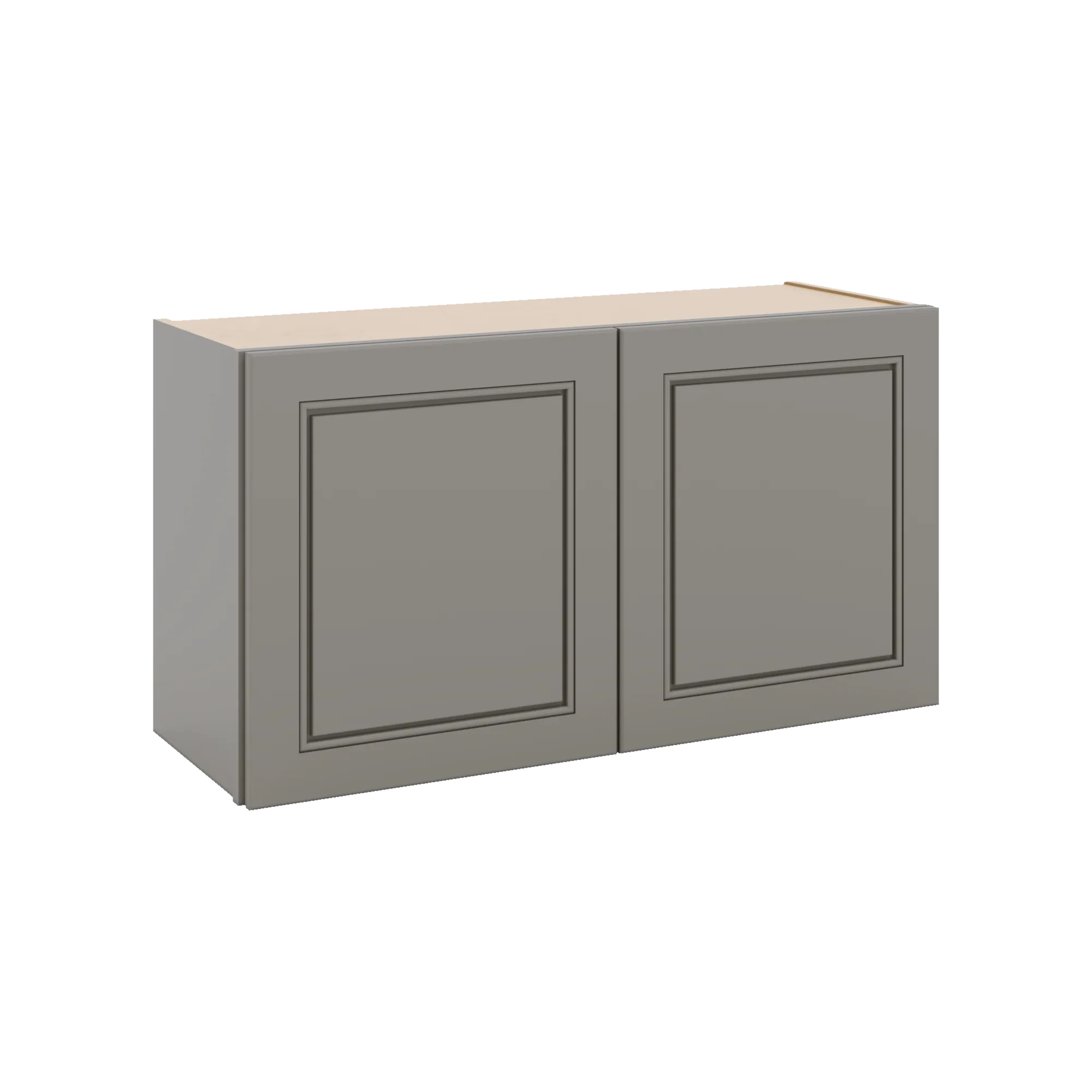 J&K Greige K3 Double Door Wall Cabinet - 33" W x 18" H