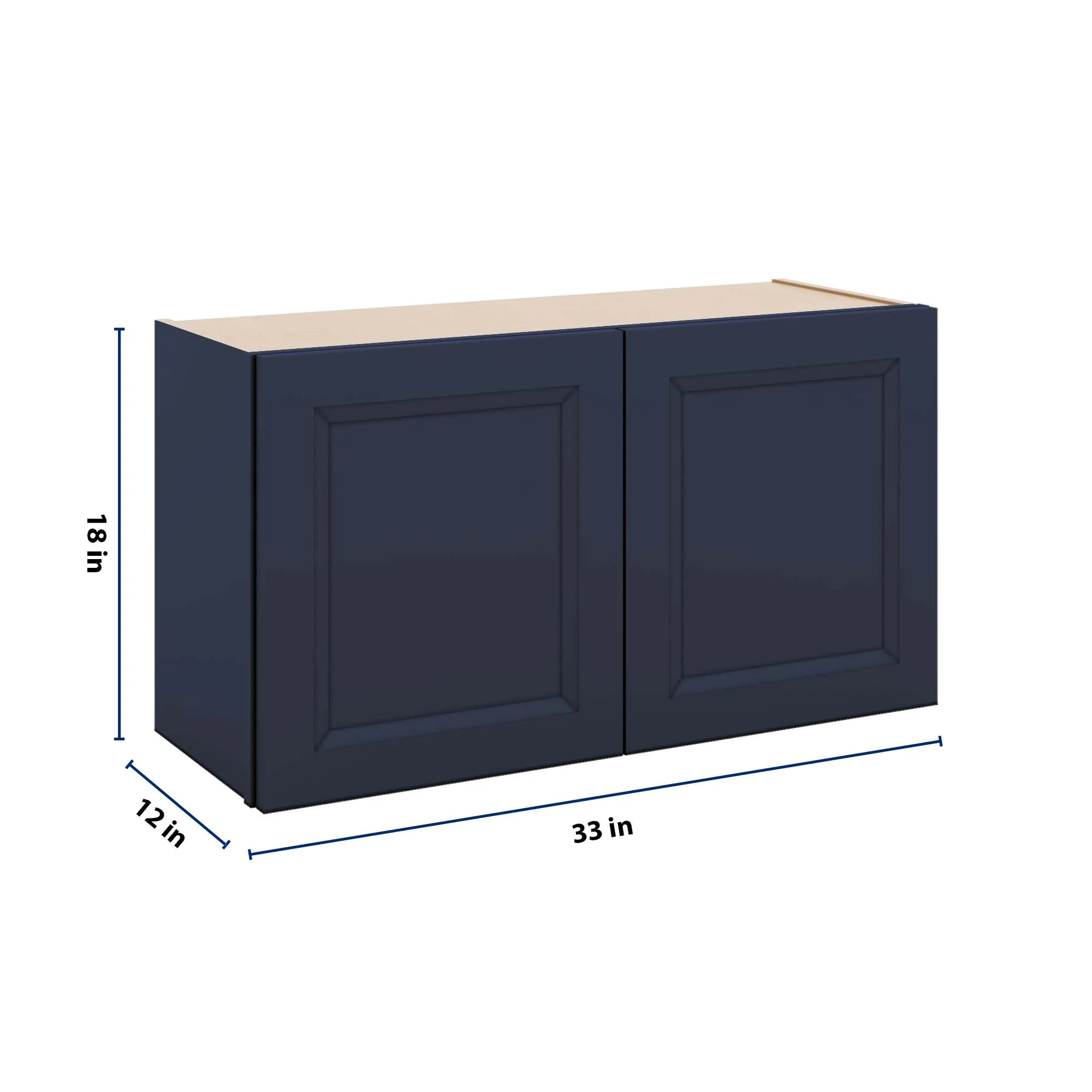 J&K Naval B7 Double Door Wall Cabinet - 33" W x 18" H