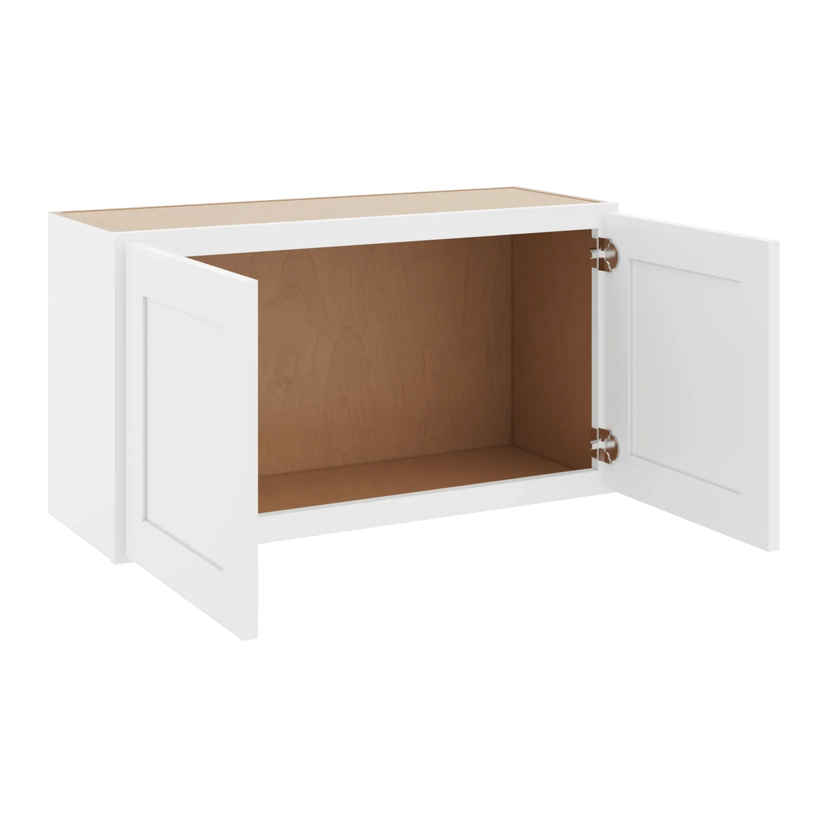 cnc luxor white 33 w x 18 h double door wall cabinet